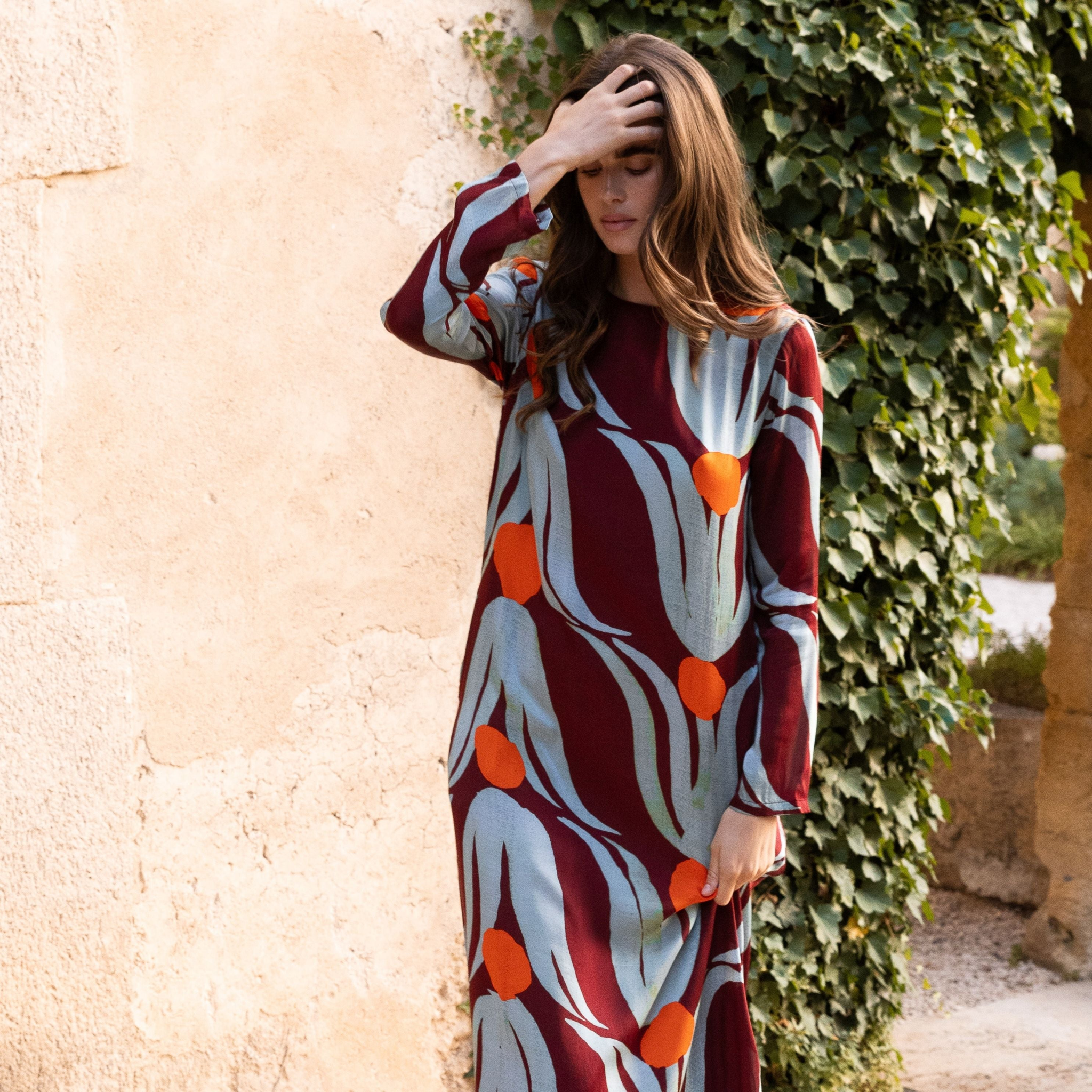 oliphant fall dresses Balloon Sleeve Short Dress in Ziggy Blue by Oliphant – Poshabilities main image 1