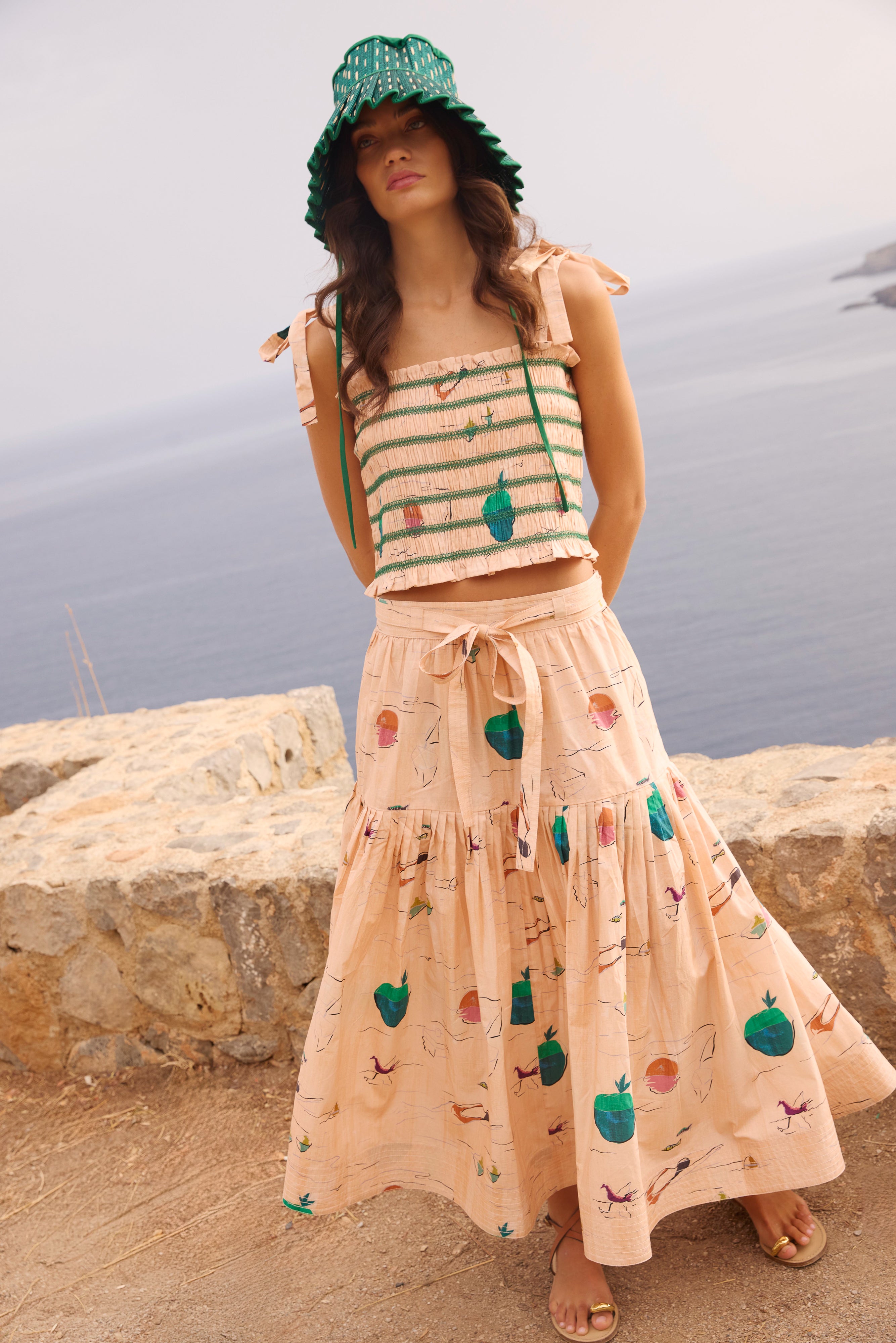 Ginny Skirt- Dip Green