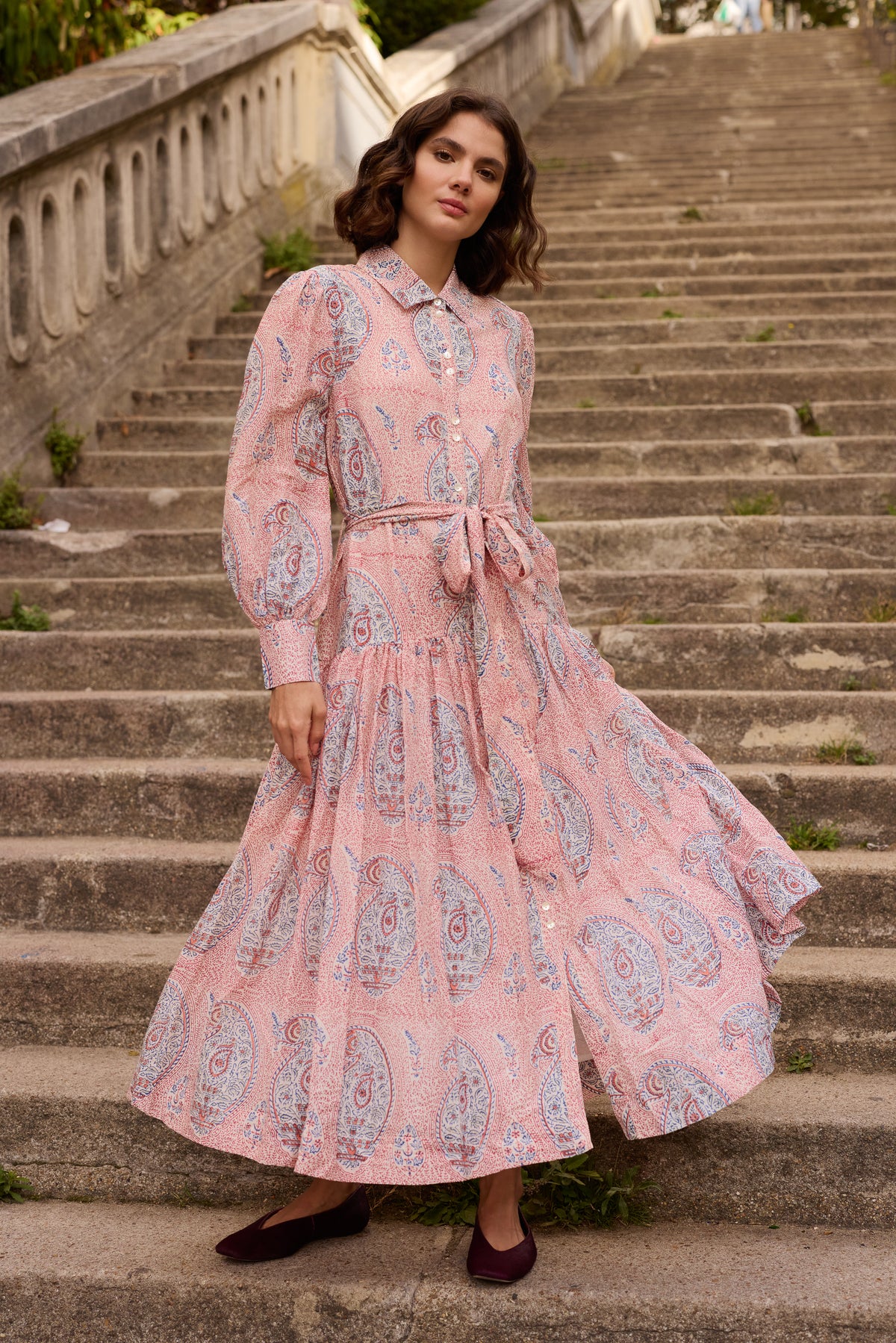 Nora Dress- Samode Wine