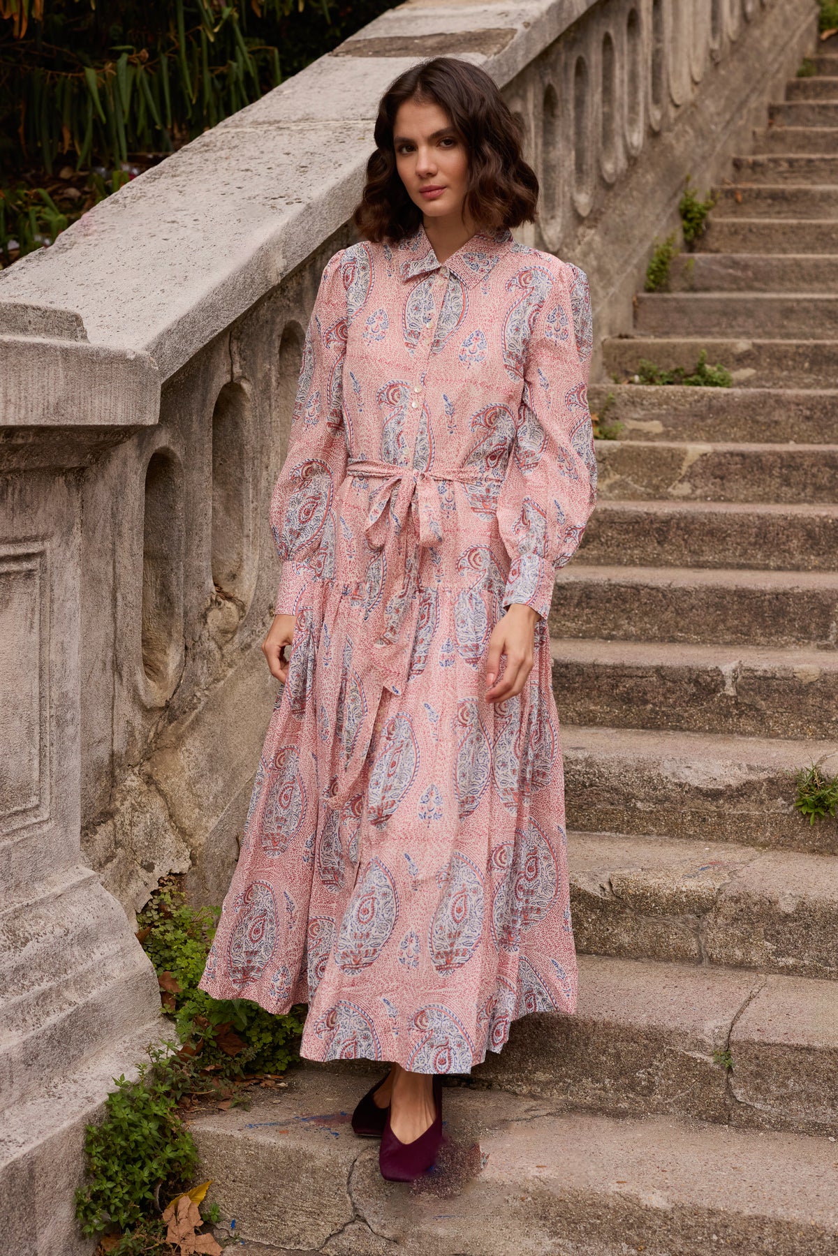 Nora Dress- Samode Wine