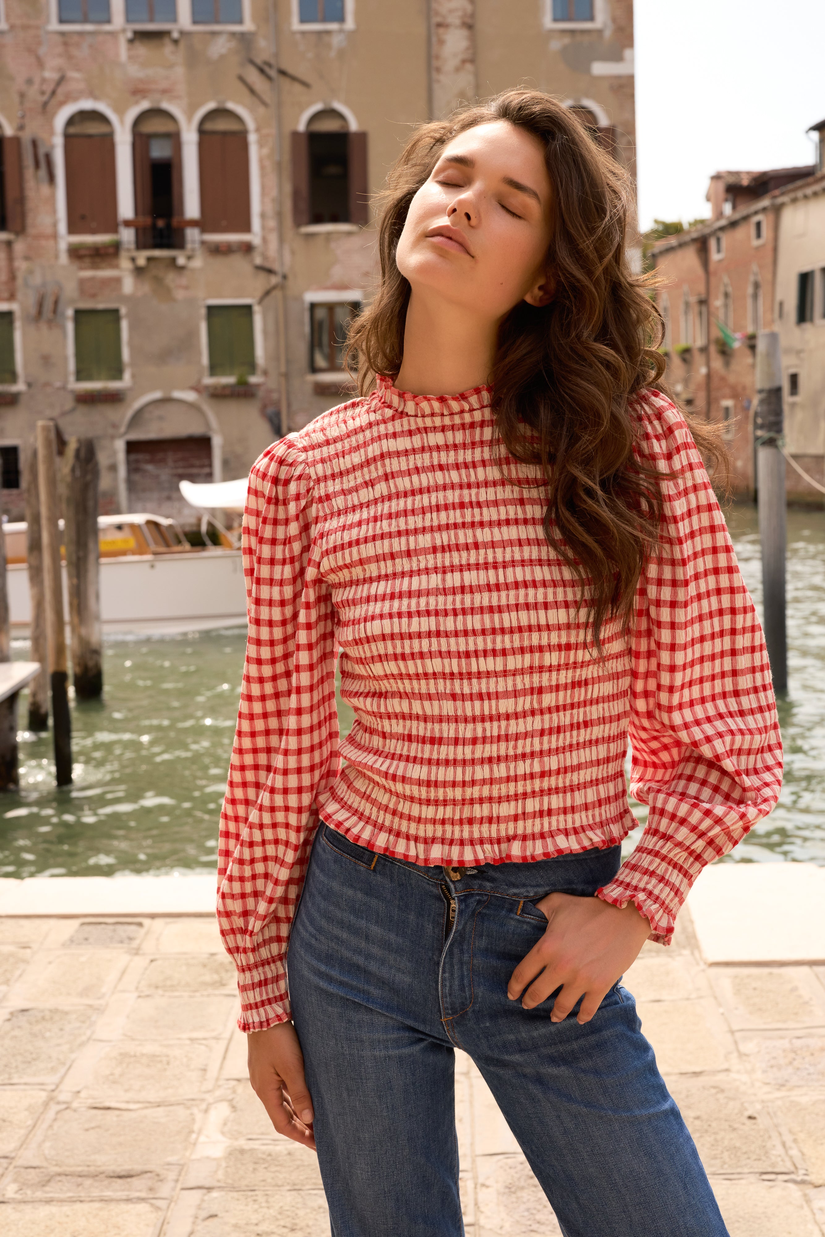 Willow Top- Antwerp Red