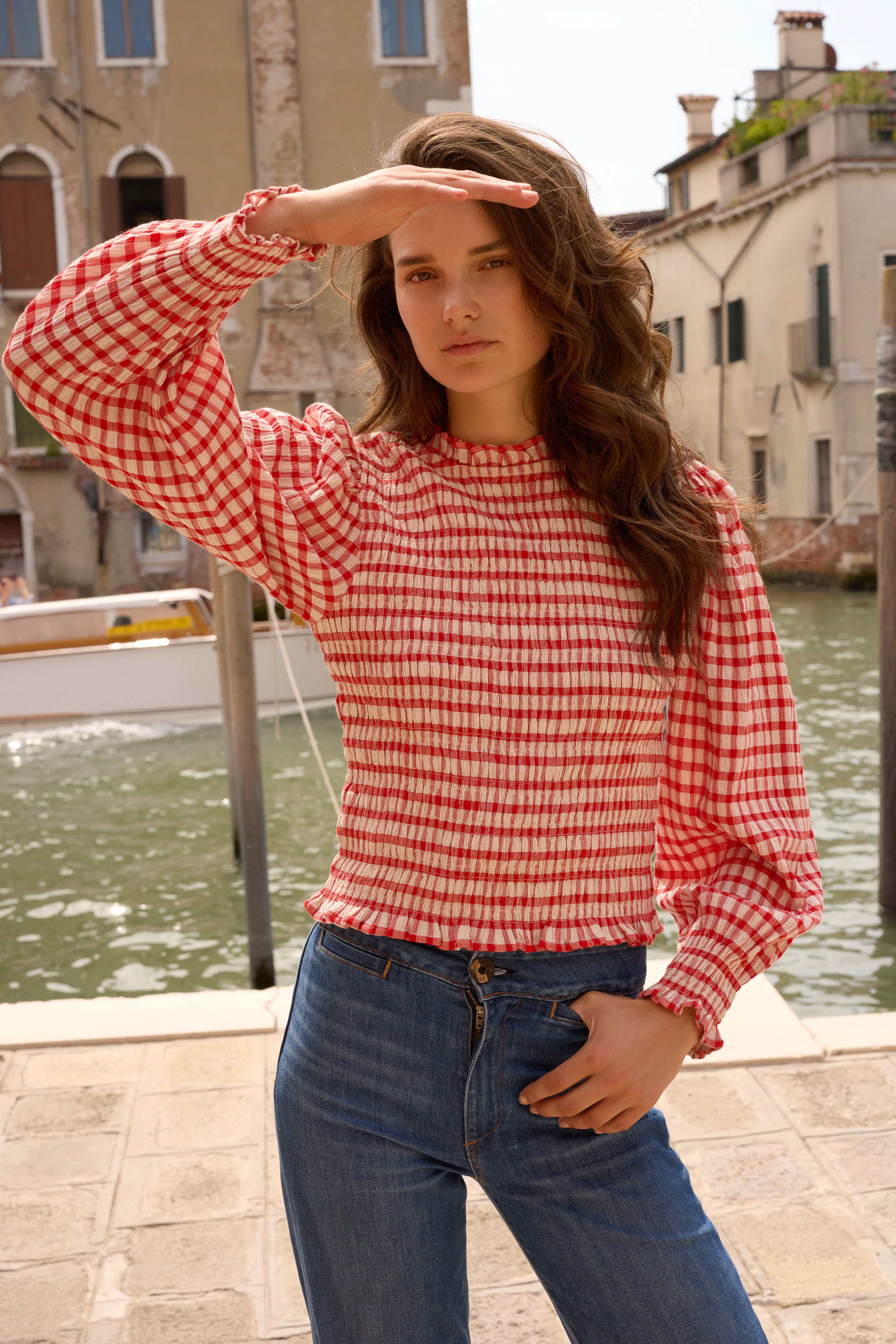 Willow Top- Antwerp Red