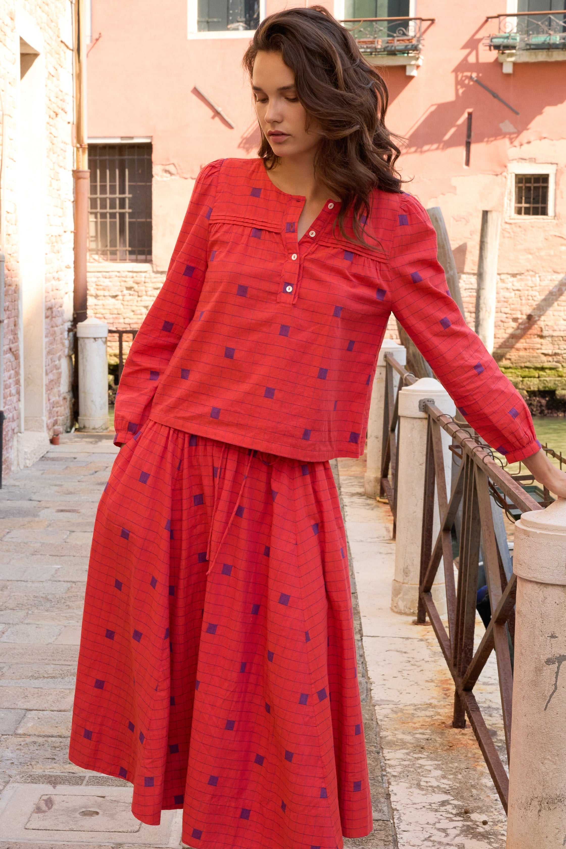 Rina Skirt- Samur Red
