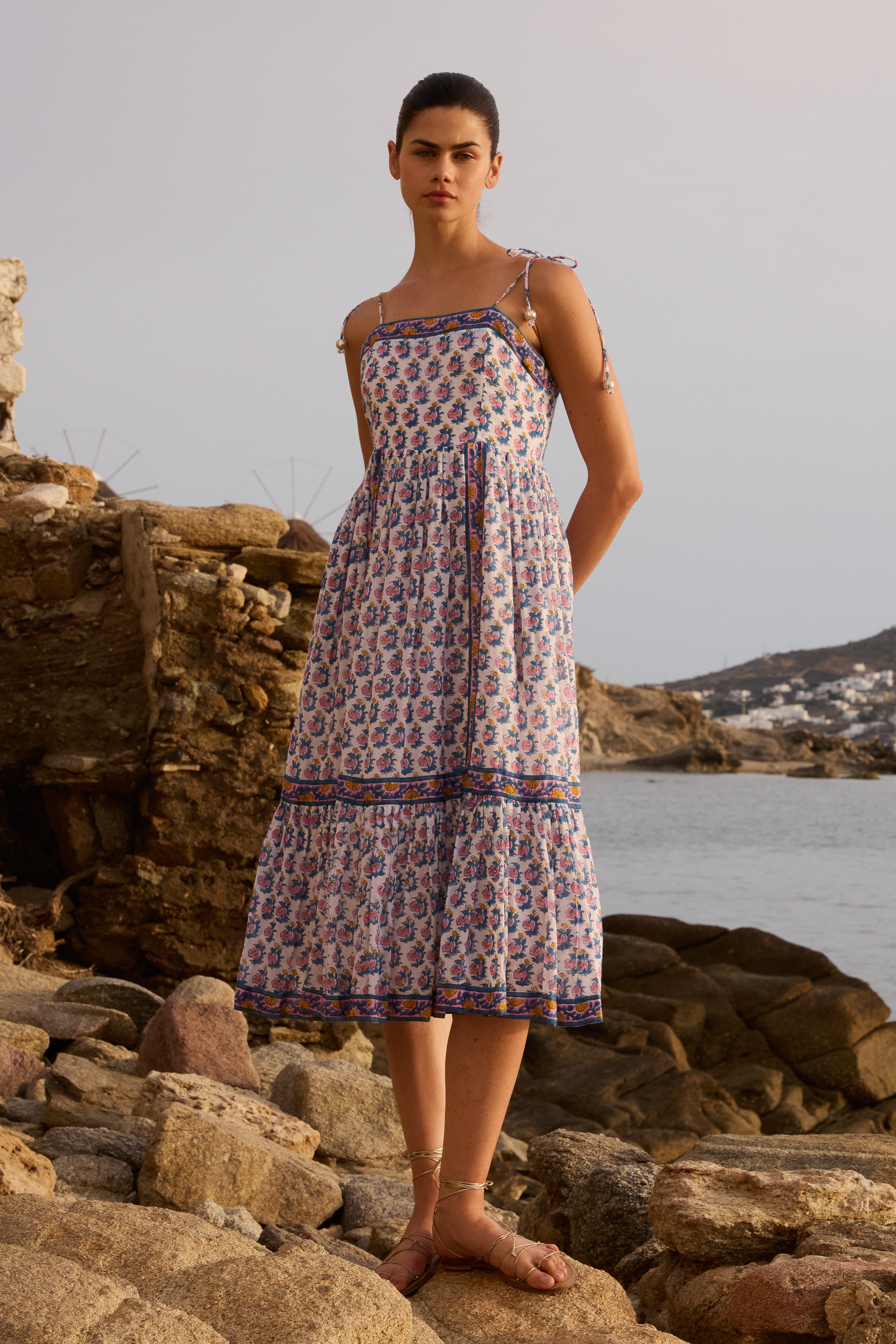 Tie Strap Midi- Crocus Blue