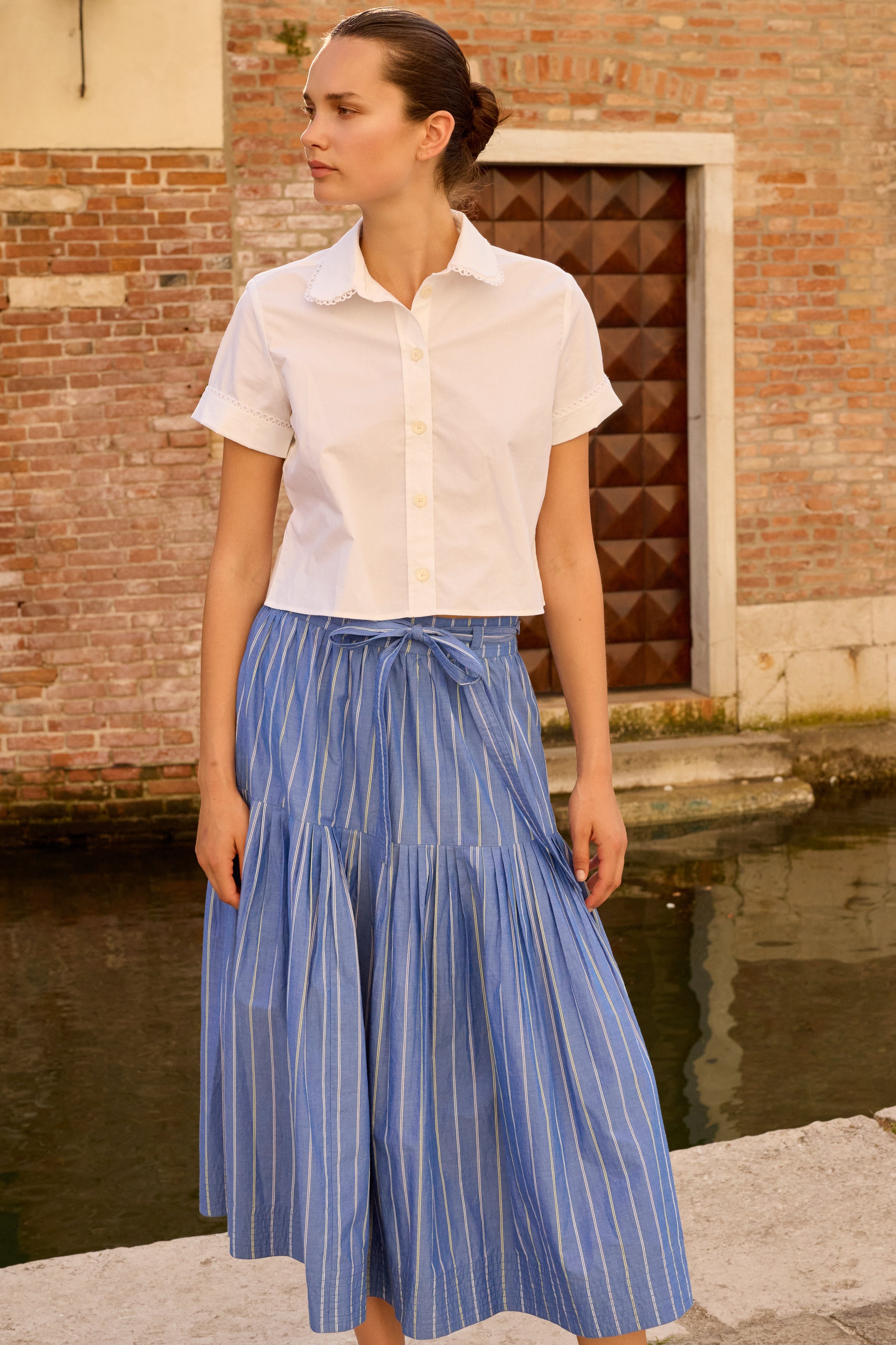 Ginny Skirt- Thalia Blue