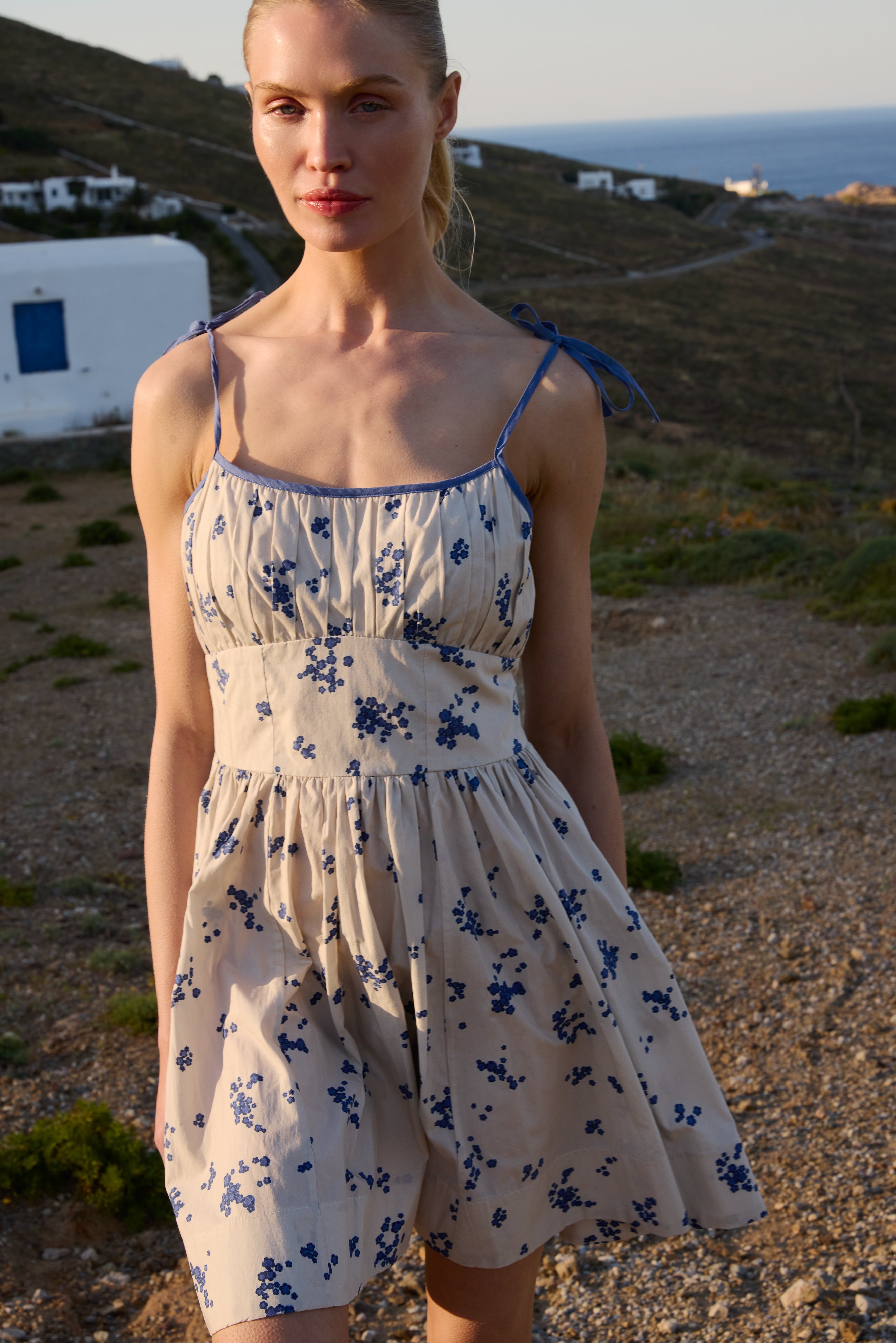 Scarlett Mini Dress- Alyssum Cream