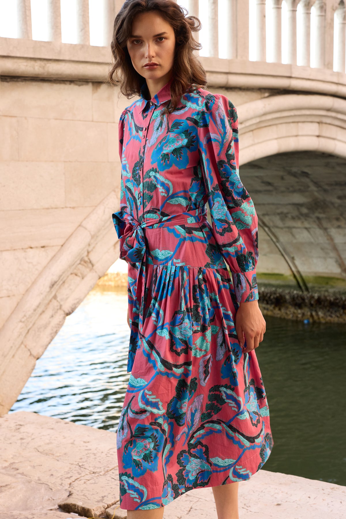 Nora Dress- Bergamo Cinnamon