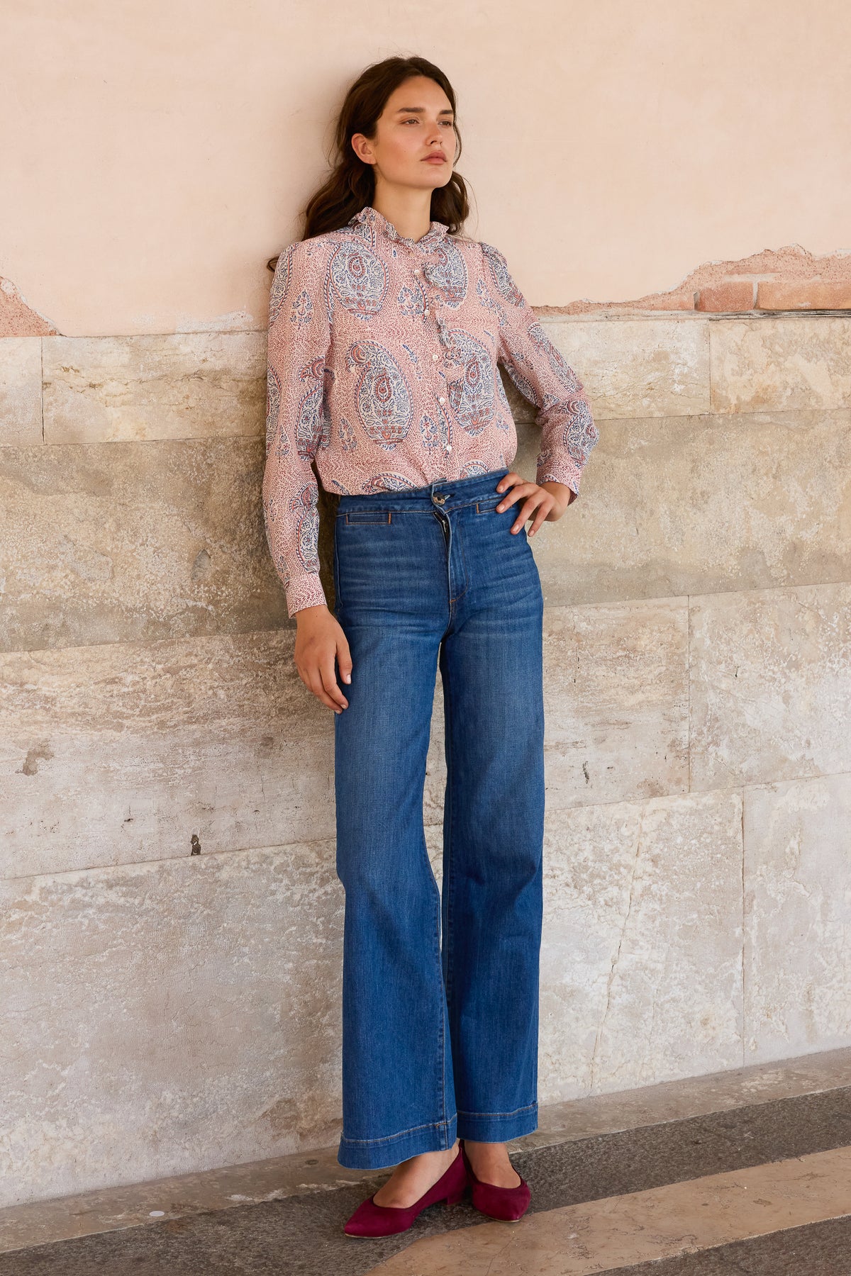 Romy Blouse- Samode Wine