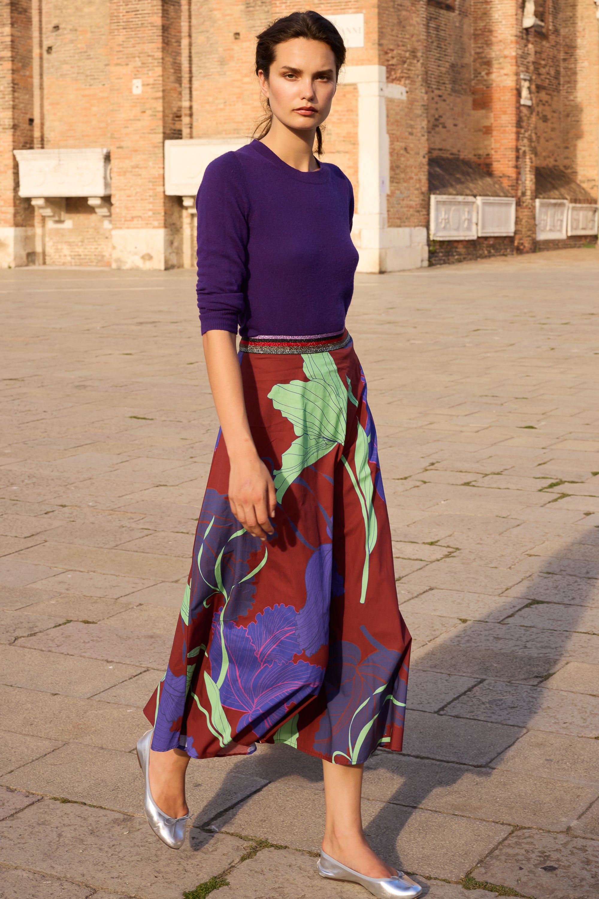 Swing Skirt- Hague Cobalt