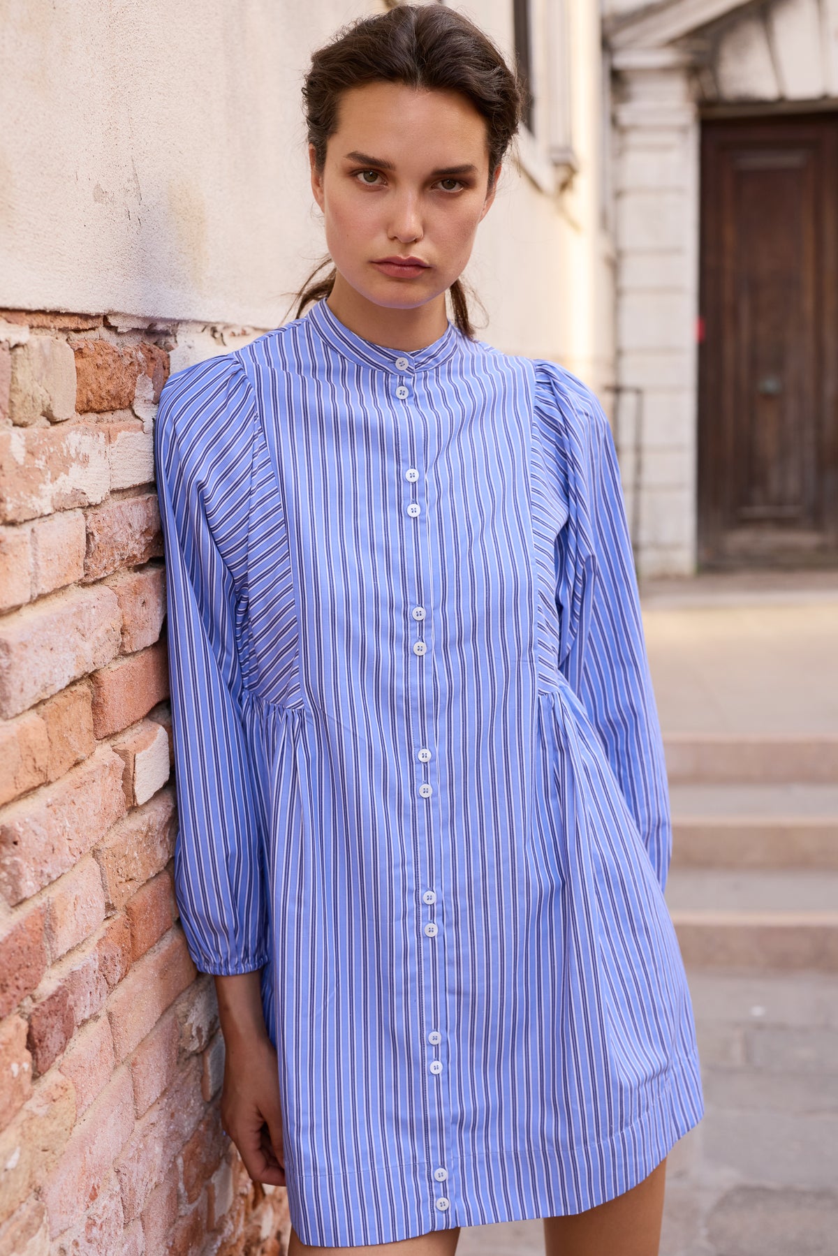 Avery Dress- Merrill Blue