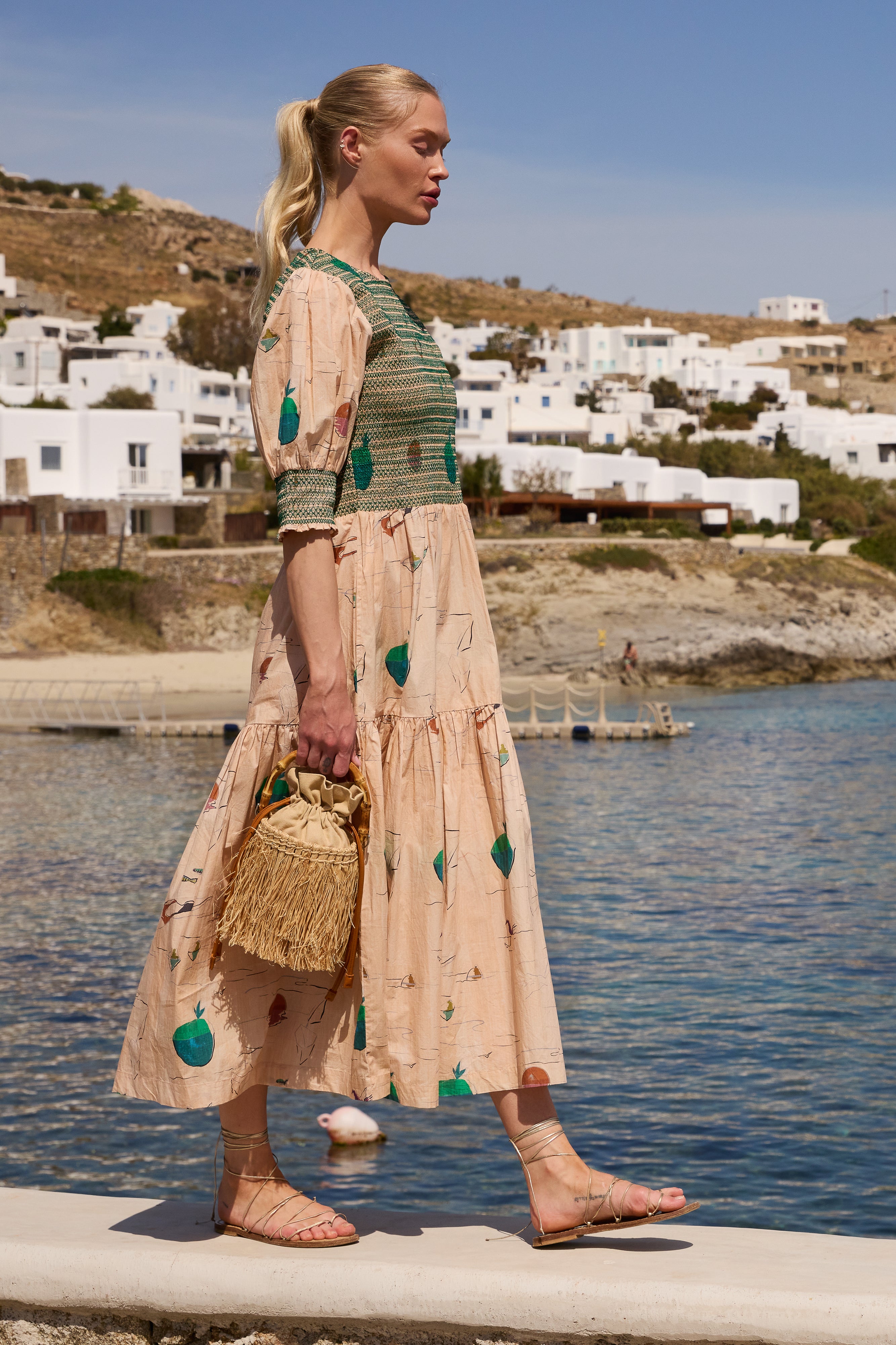 Quinn Dress- Dip Green