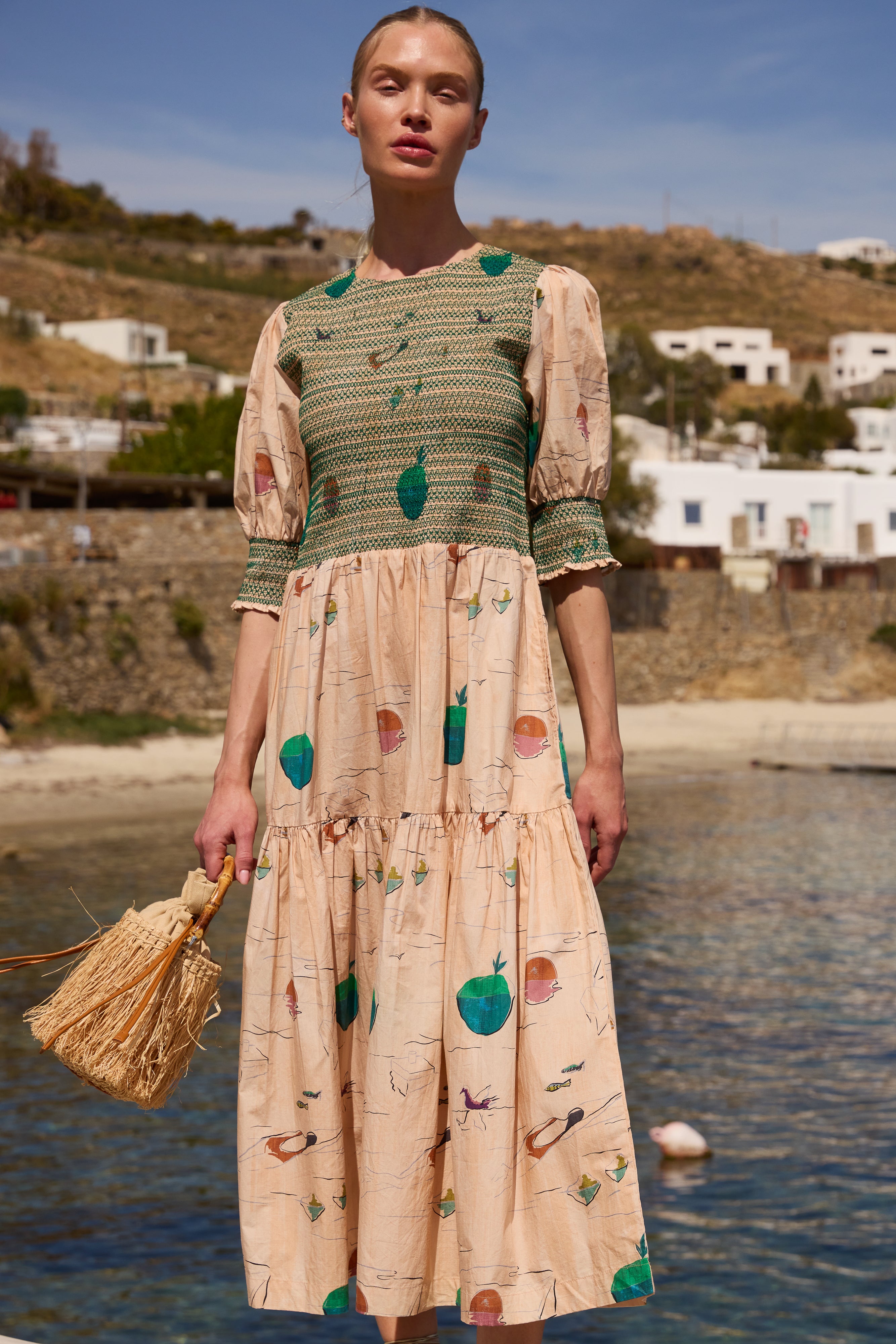 Quinn Dress- Dip Green