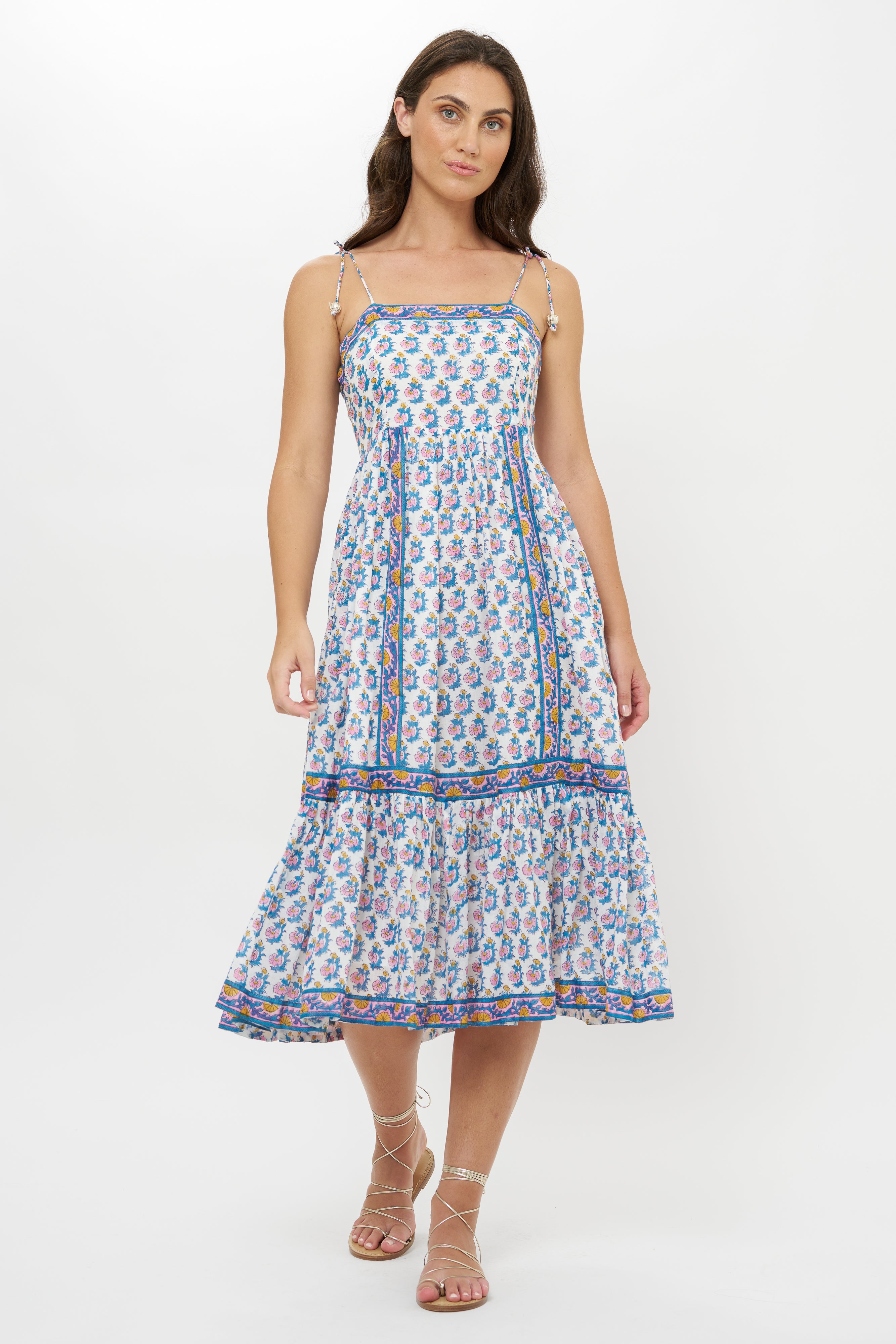 Tie Strap Midi- Crocus Blue