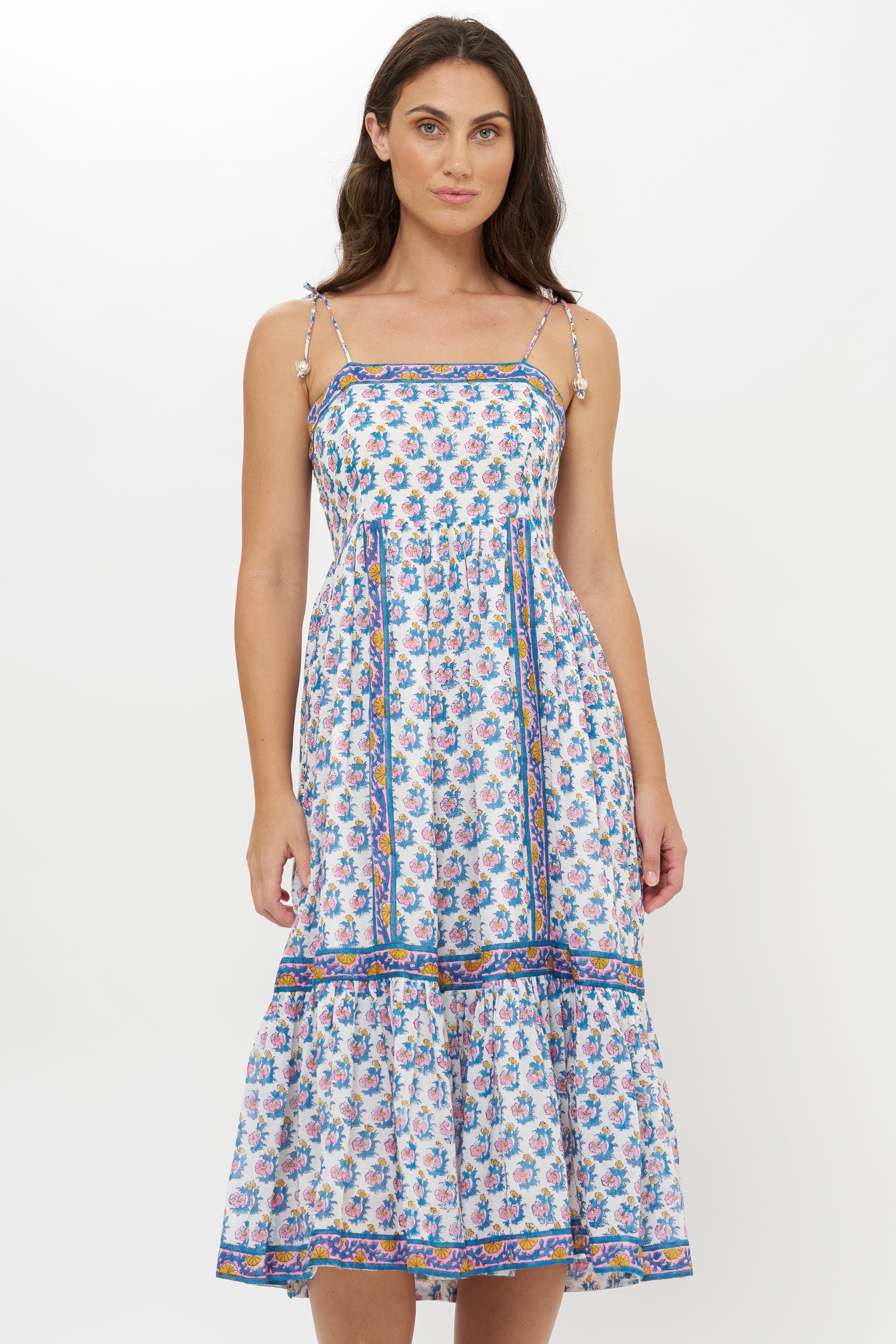 Tie Strap Midi- Crocus Blue