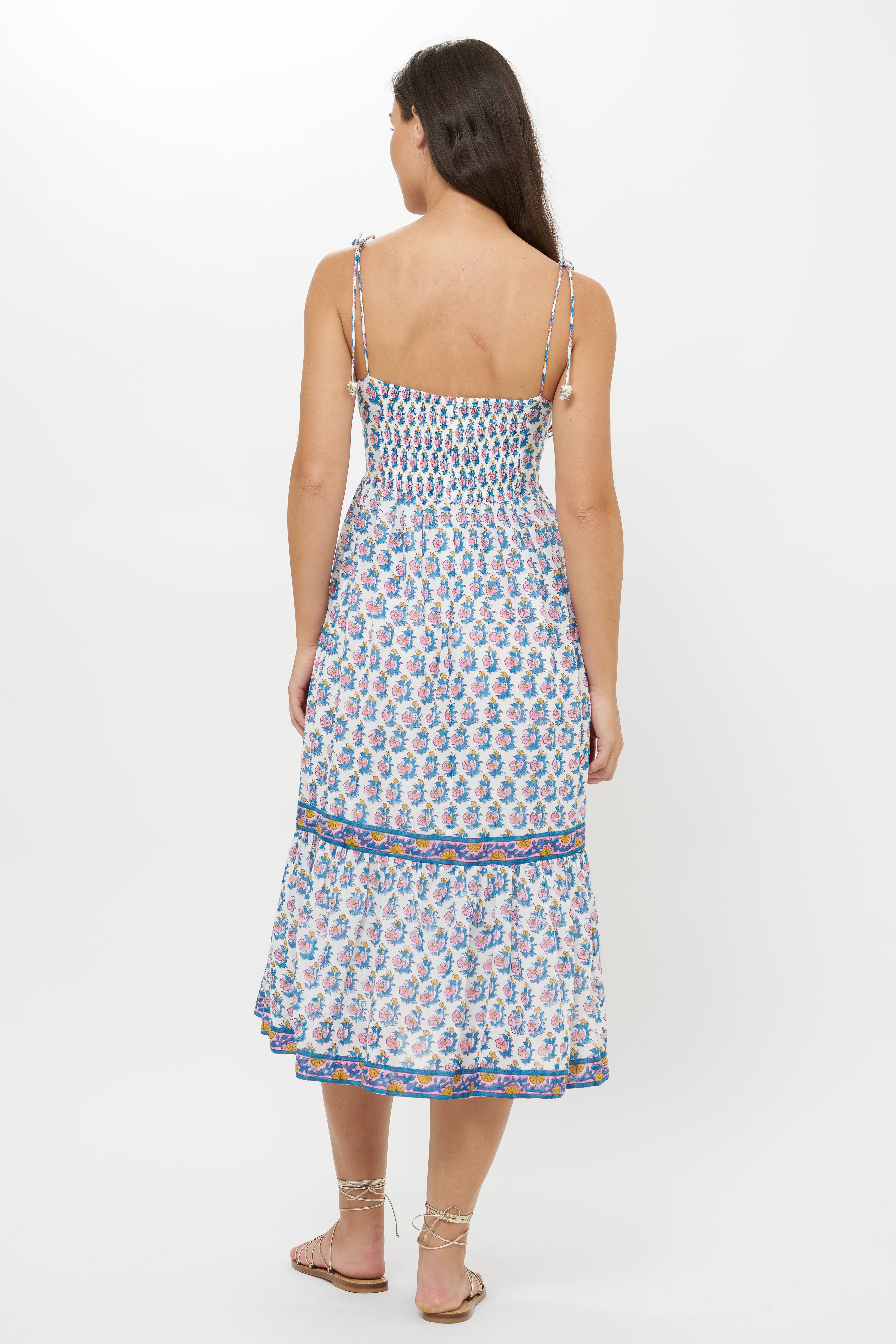 Tie Strap Midi- Crocus Blue