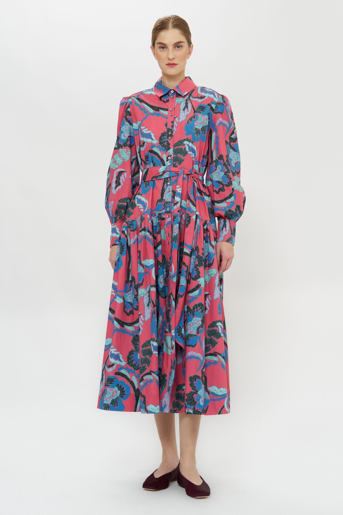 Nora Dress- Bergamo Cinnamon