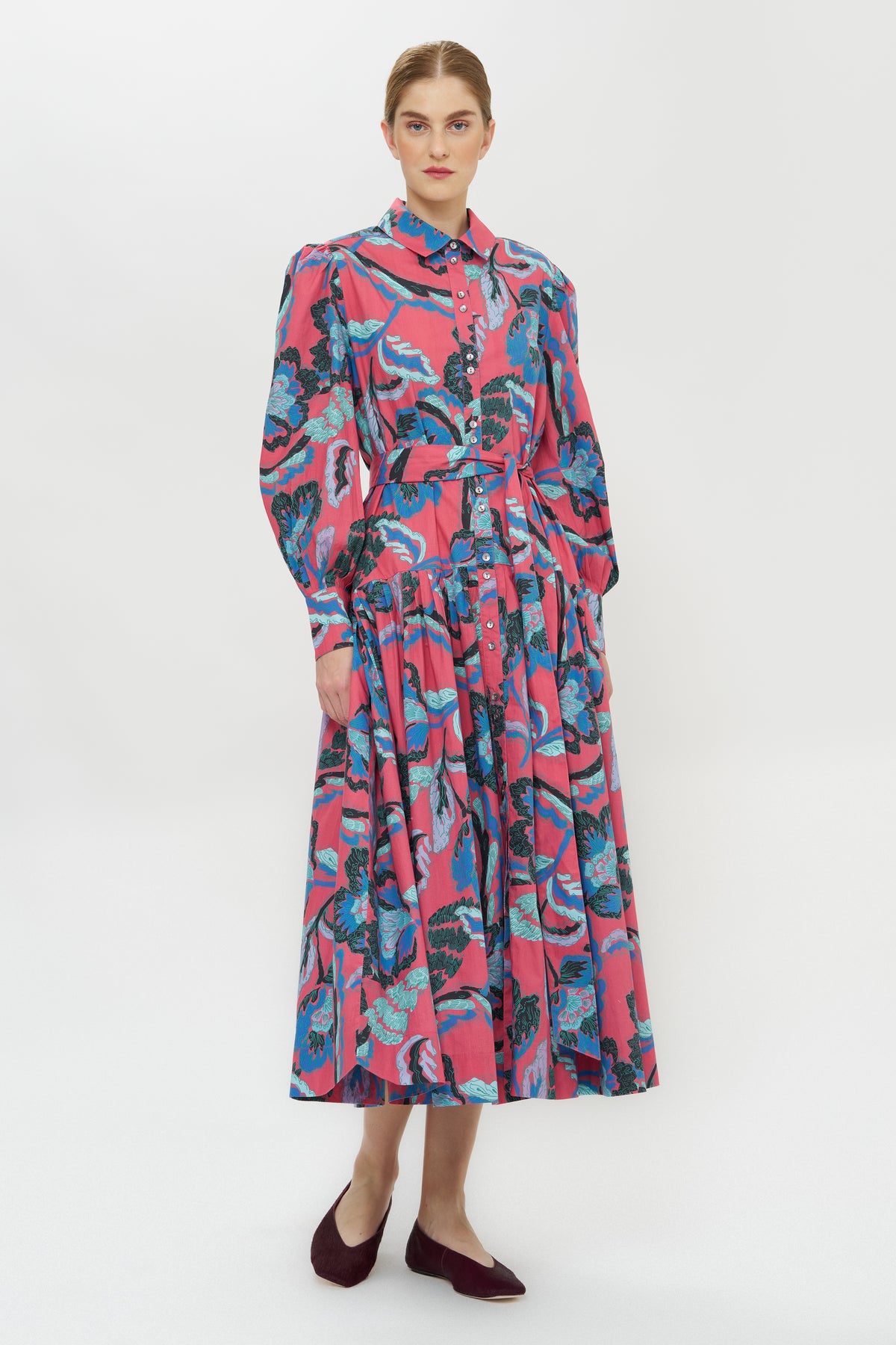 Nora Dress- Bergamo Cinnamon