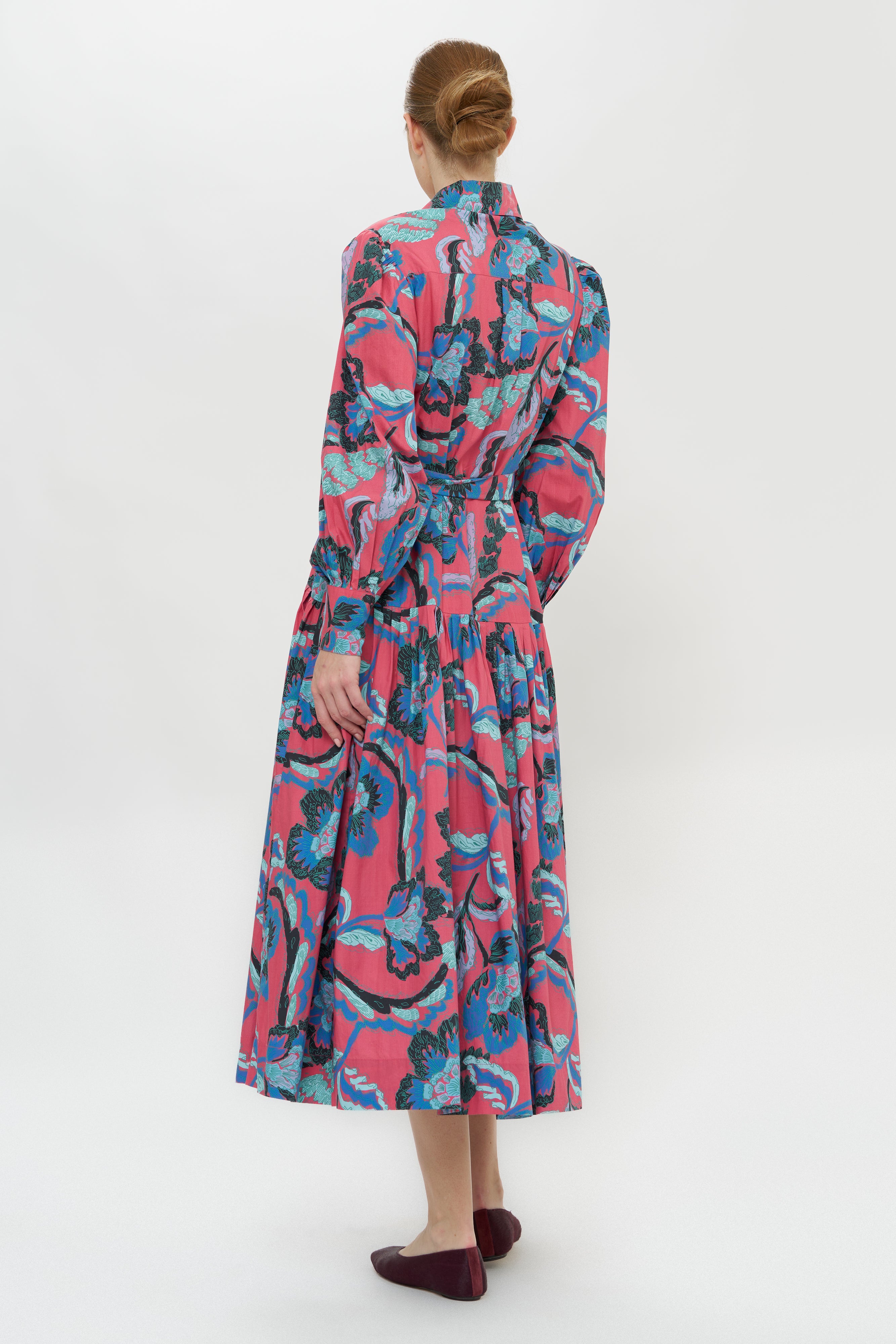 Nora Dress- Bergamo Cinnamon
