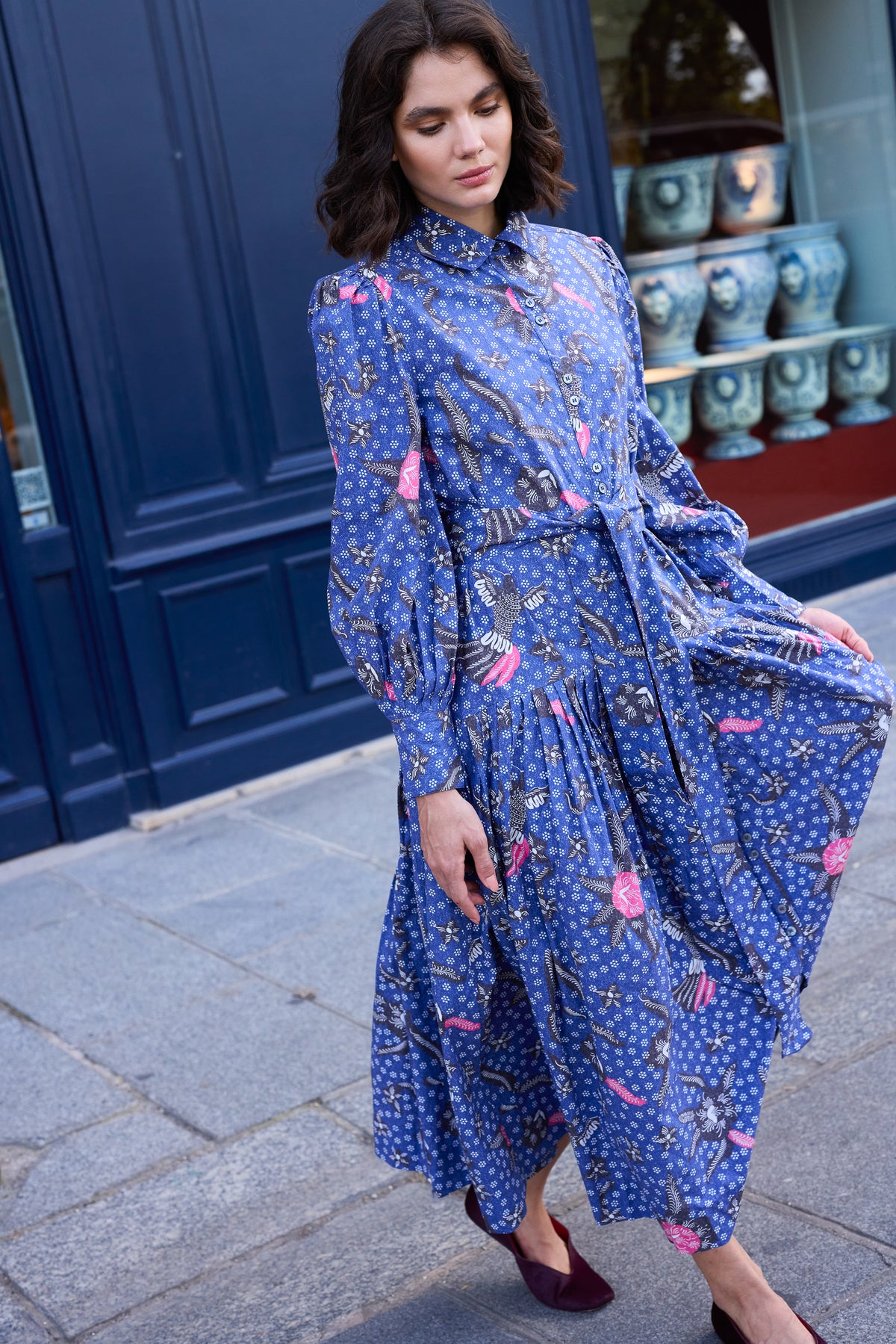 Nora Dress- Bali Navy
