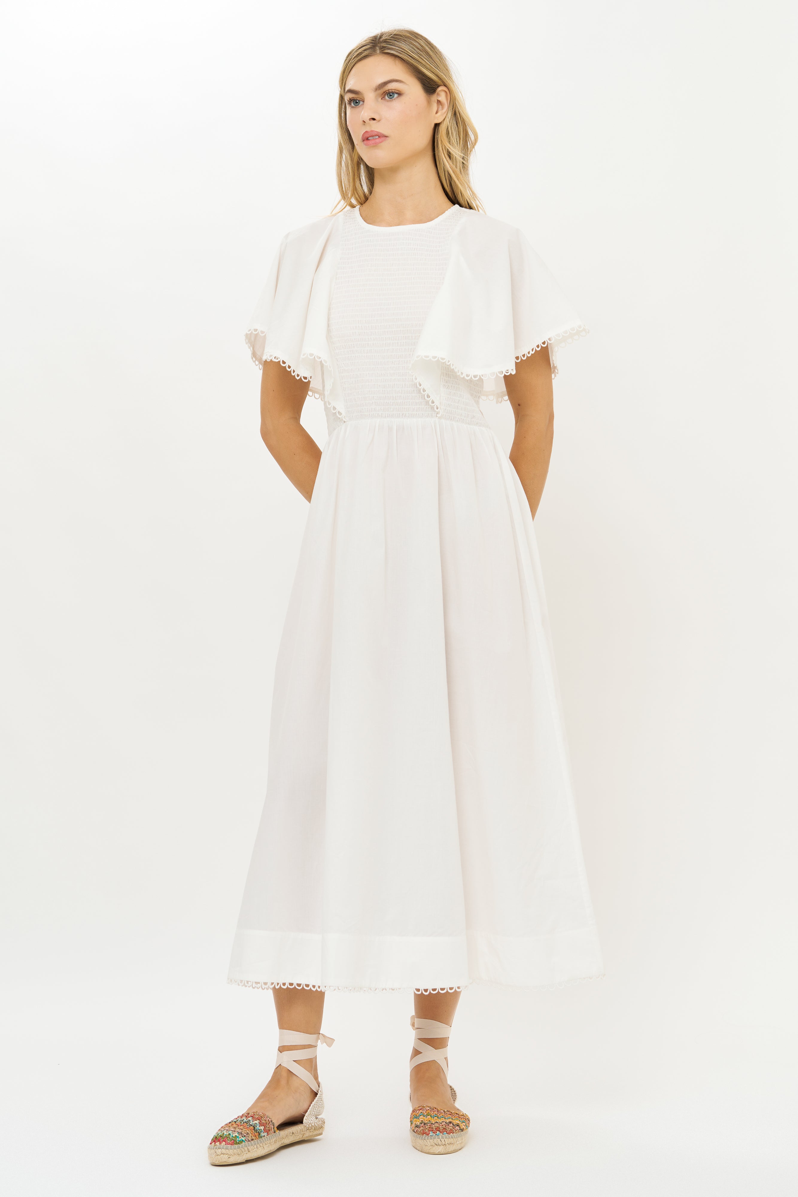 Ava Dress- Tisbury White