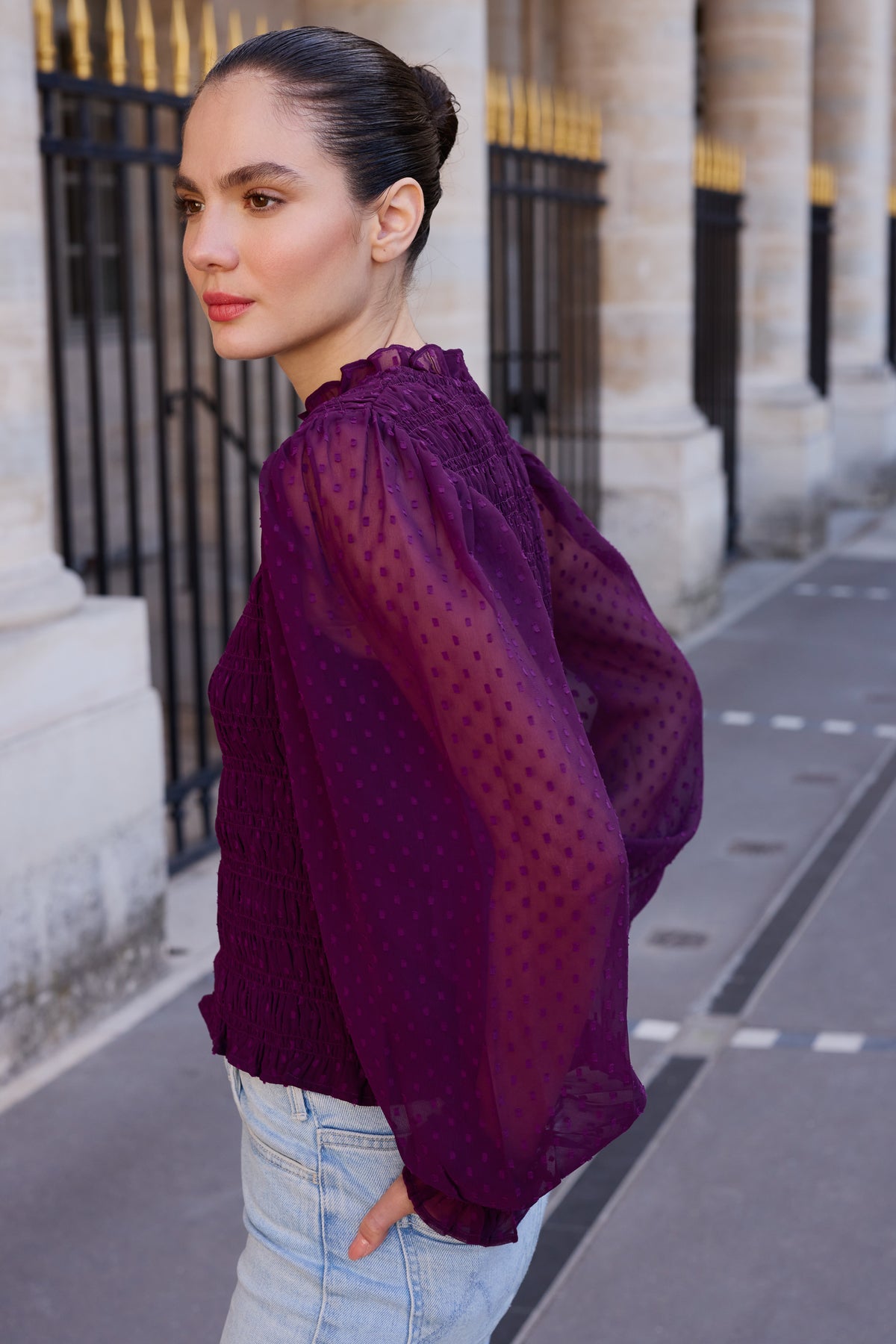 Willow Top- Geneva Plum
