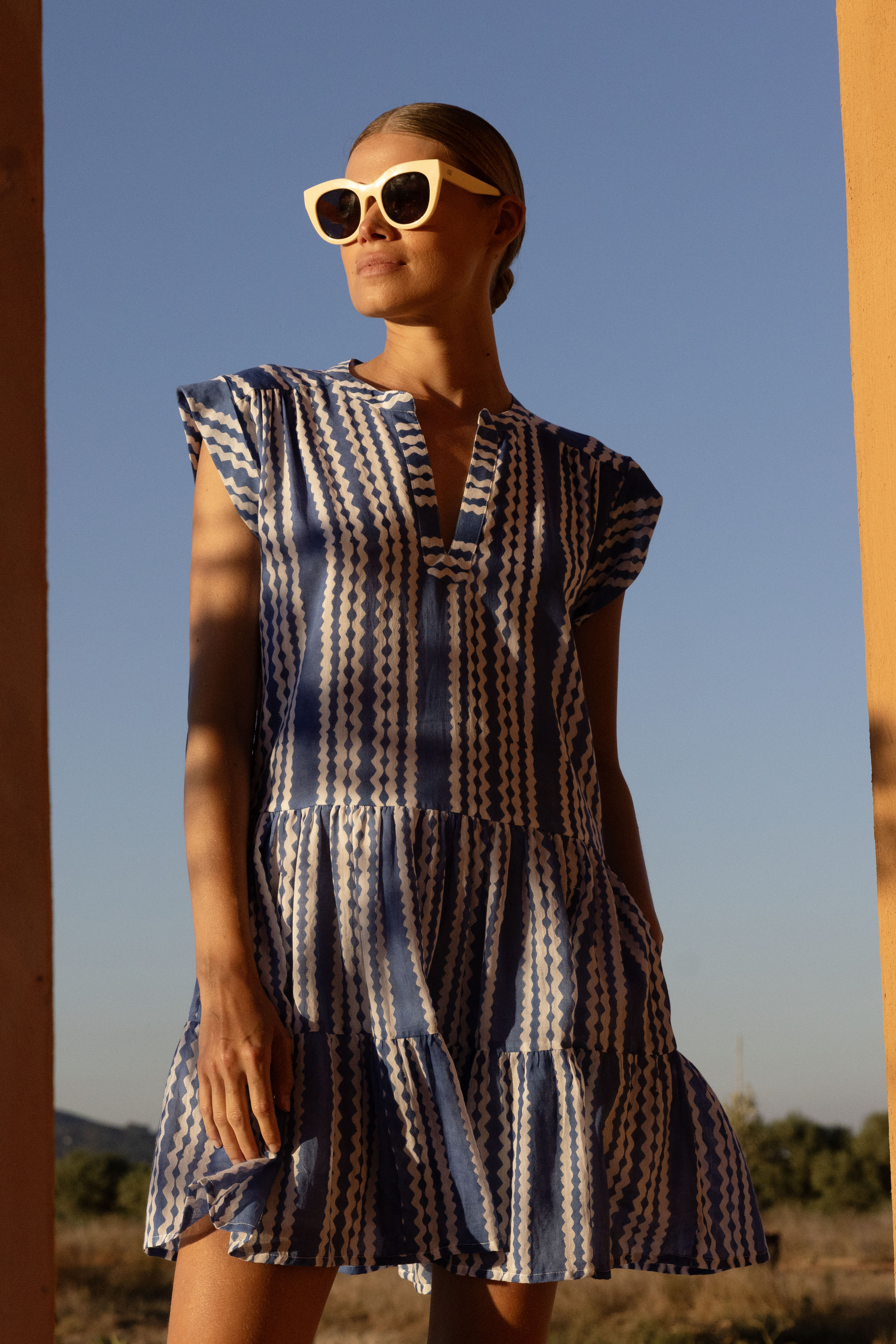 Roll Sleeve- Ziggy Blue