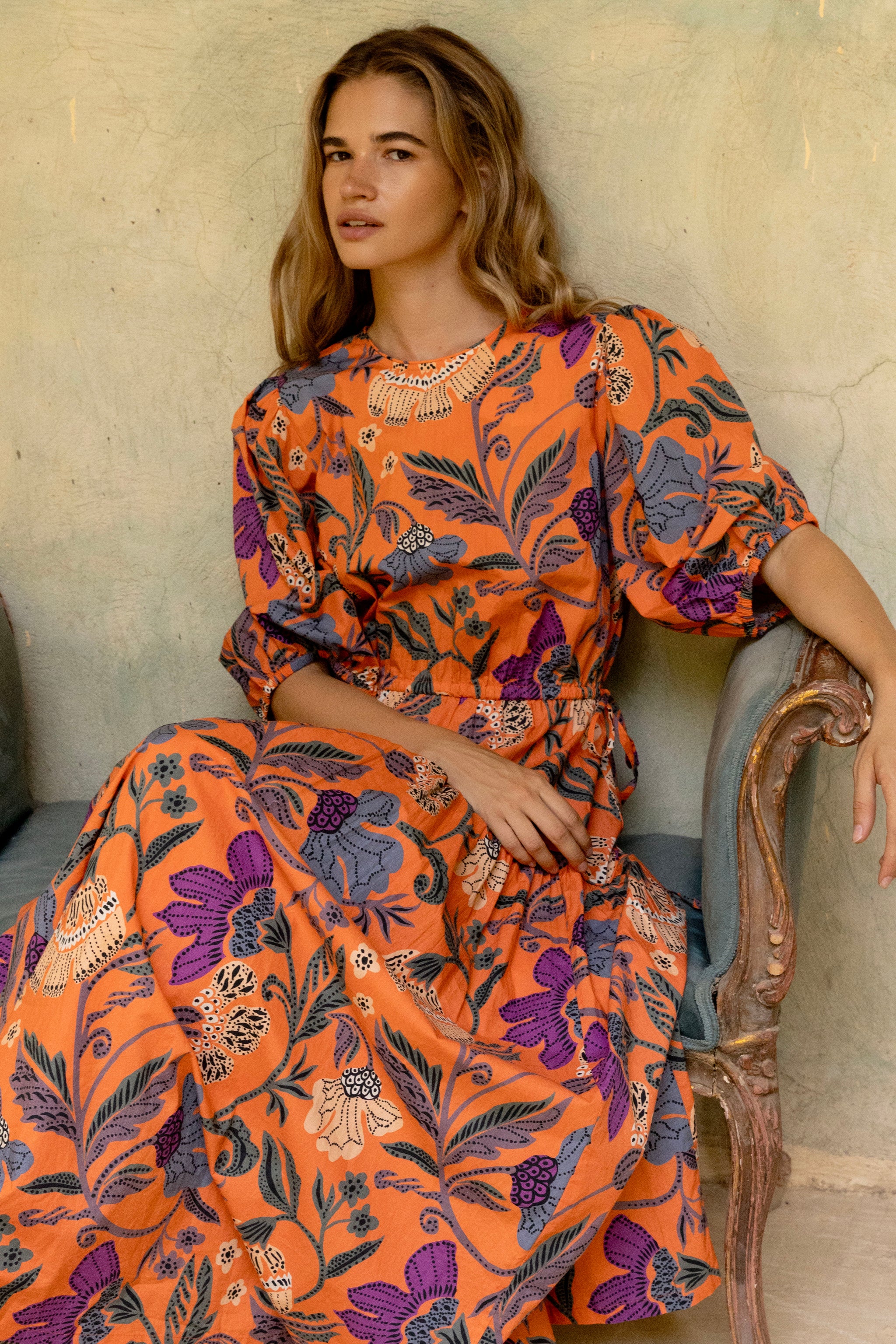 fitted lace wedding dress Verna Red Yoke Dress by Oliphant