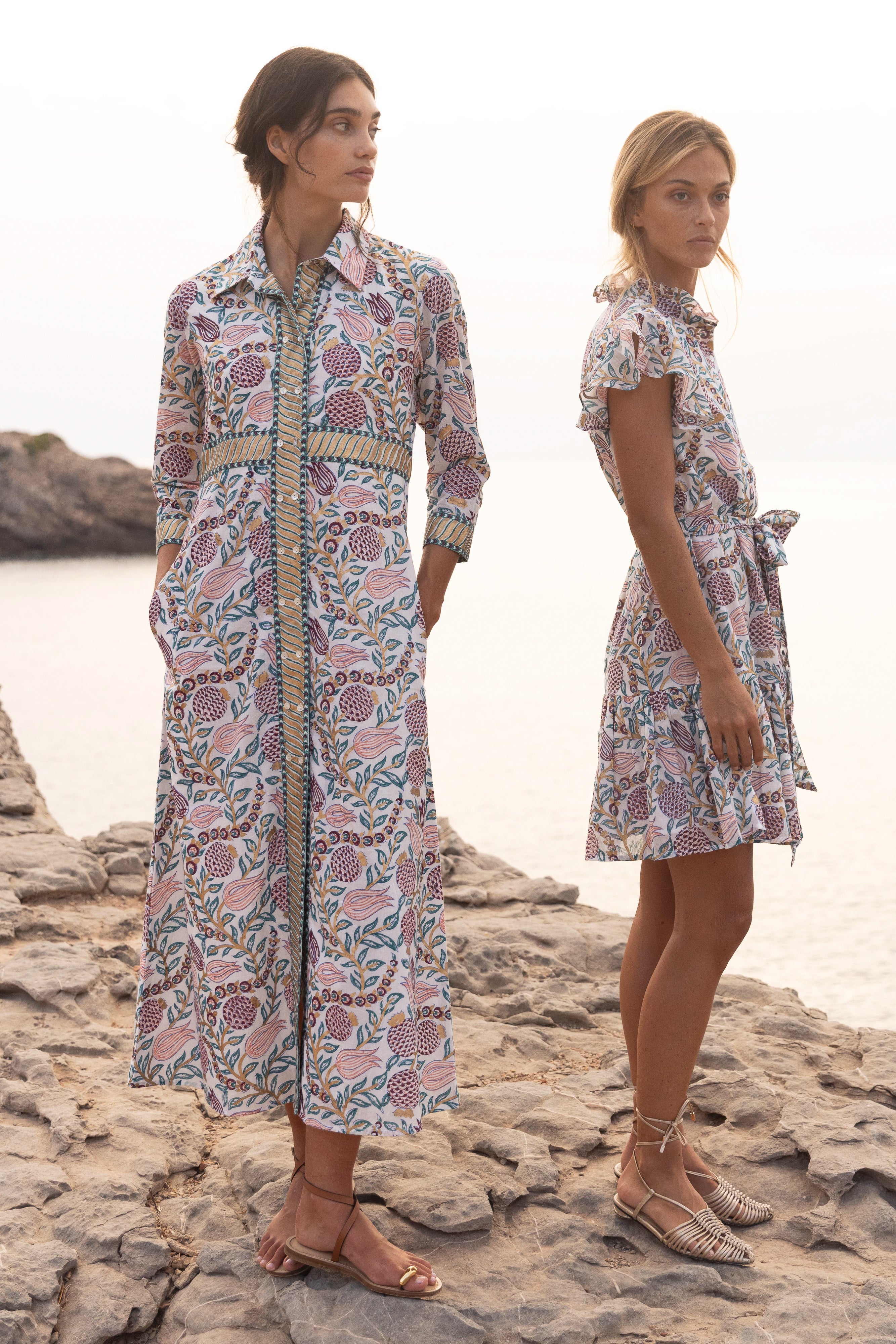 Shirt Dress Maxi- Tupi Teal