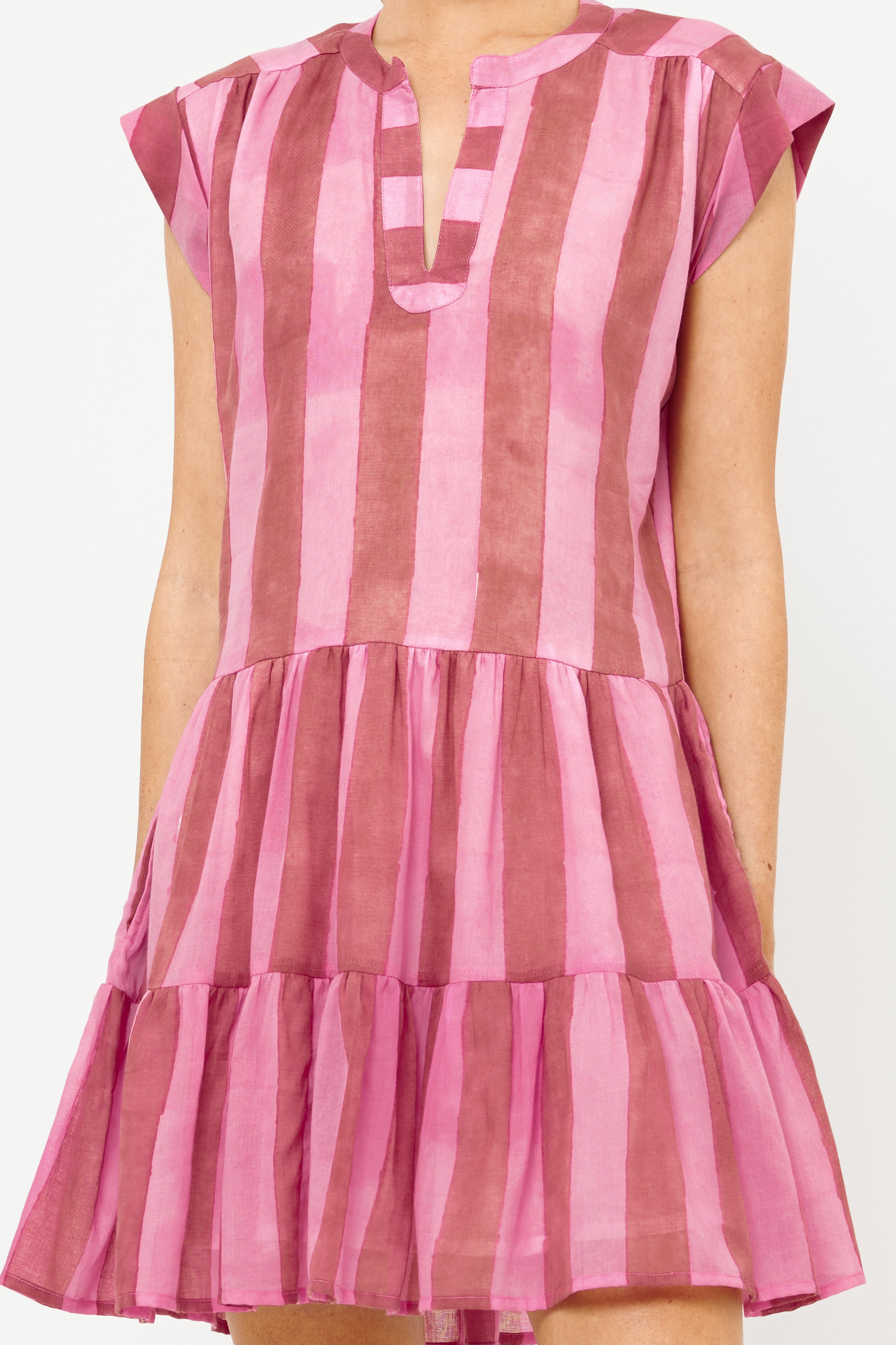 Roll Sleeve- Cabana Rhubarb