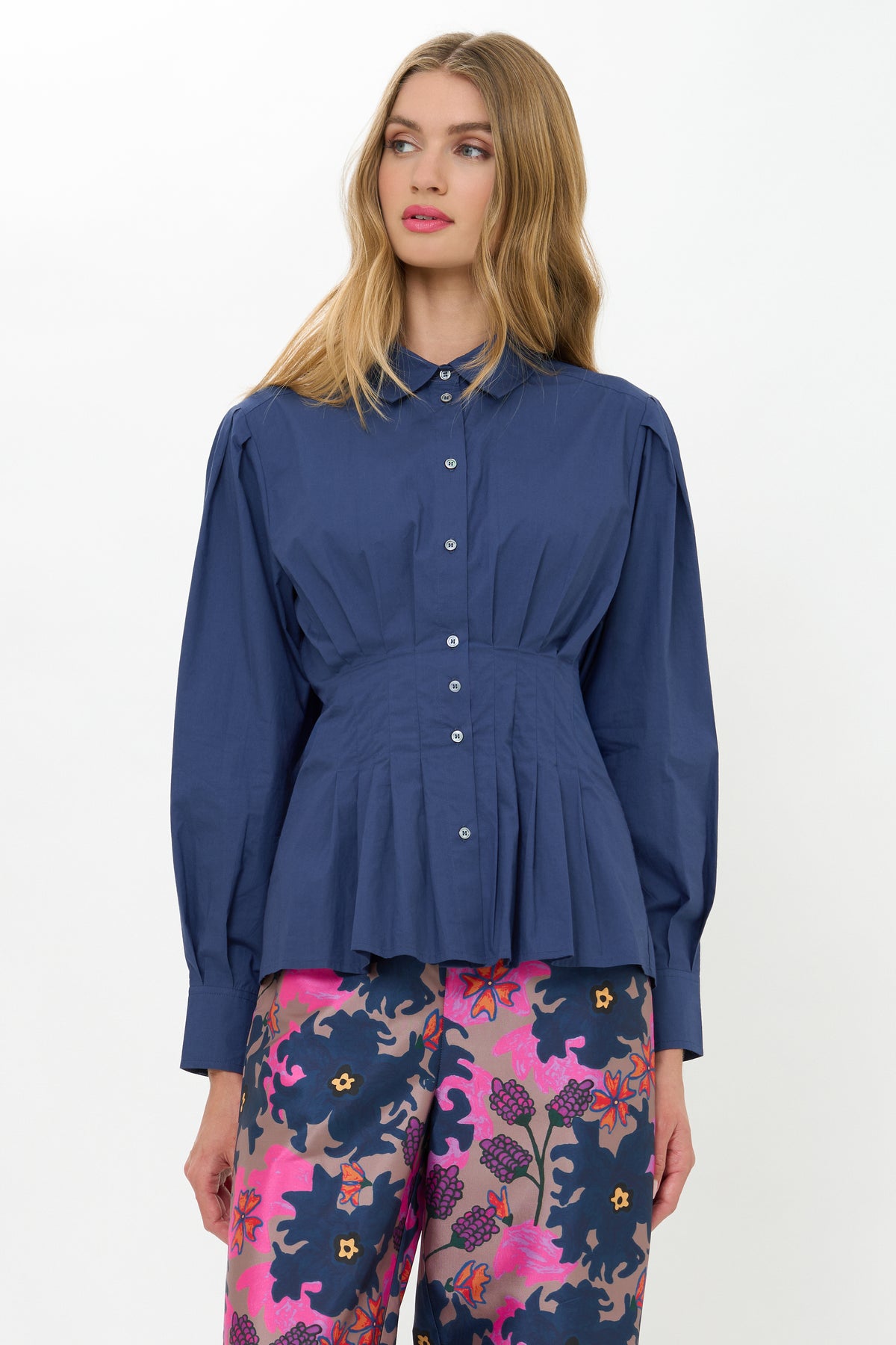 Elizabeth Top- Hepburn Navy