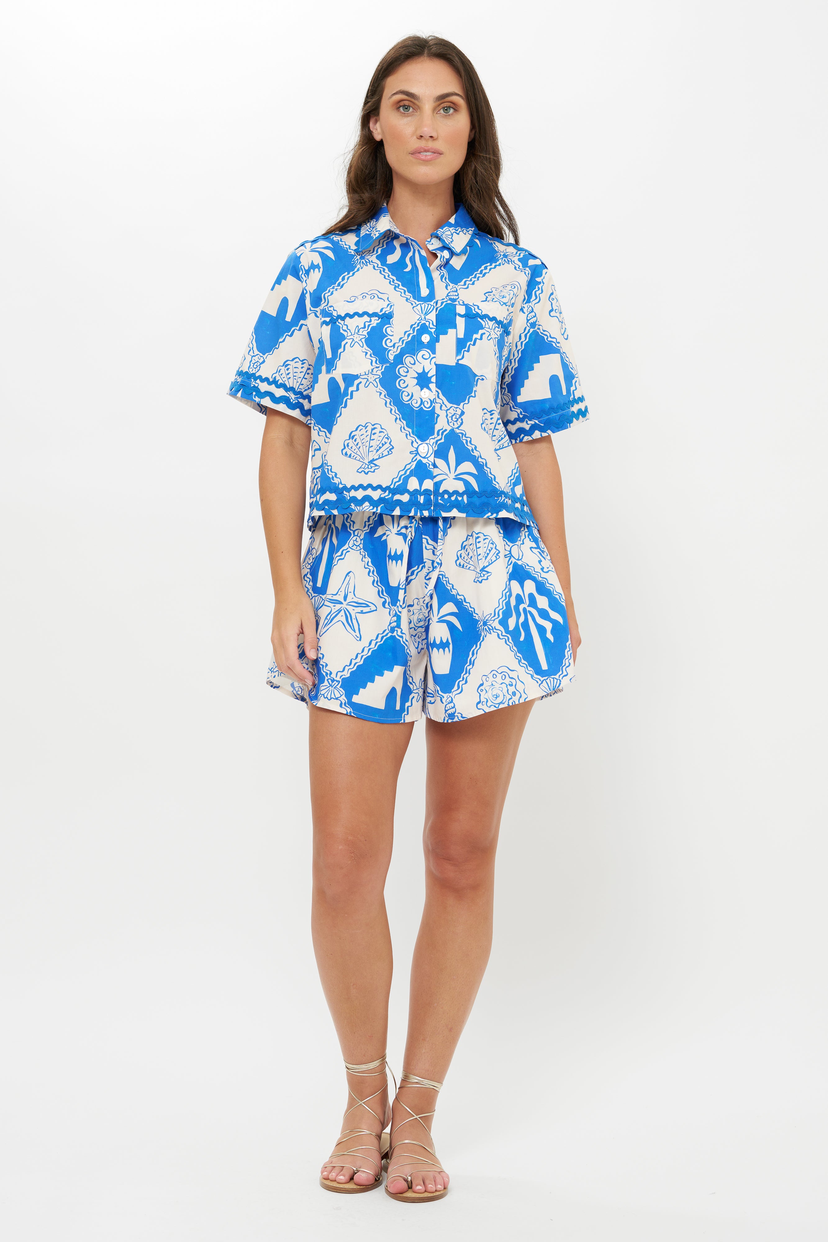 Riley Shorts- Asterias Blue