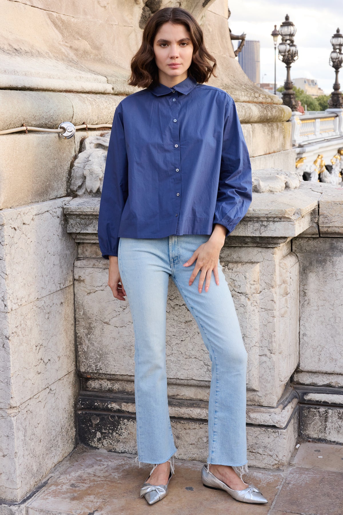 Lily Top- Hepburn Navy