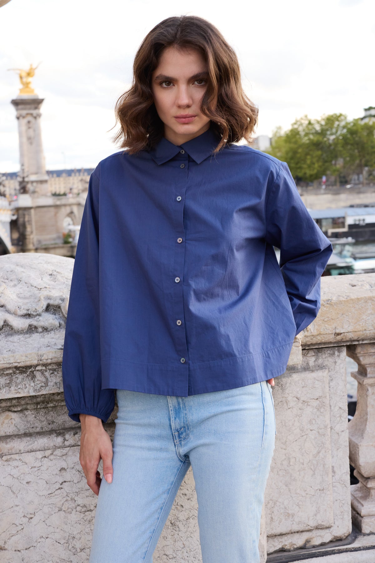 Lily Top- Hepburn Navy