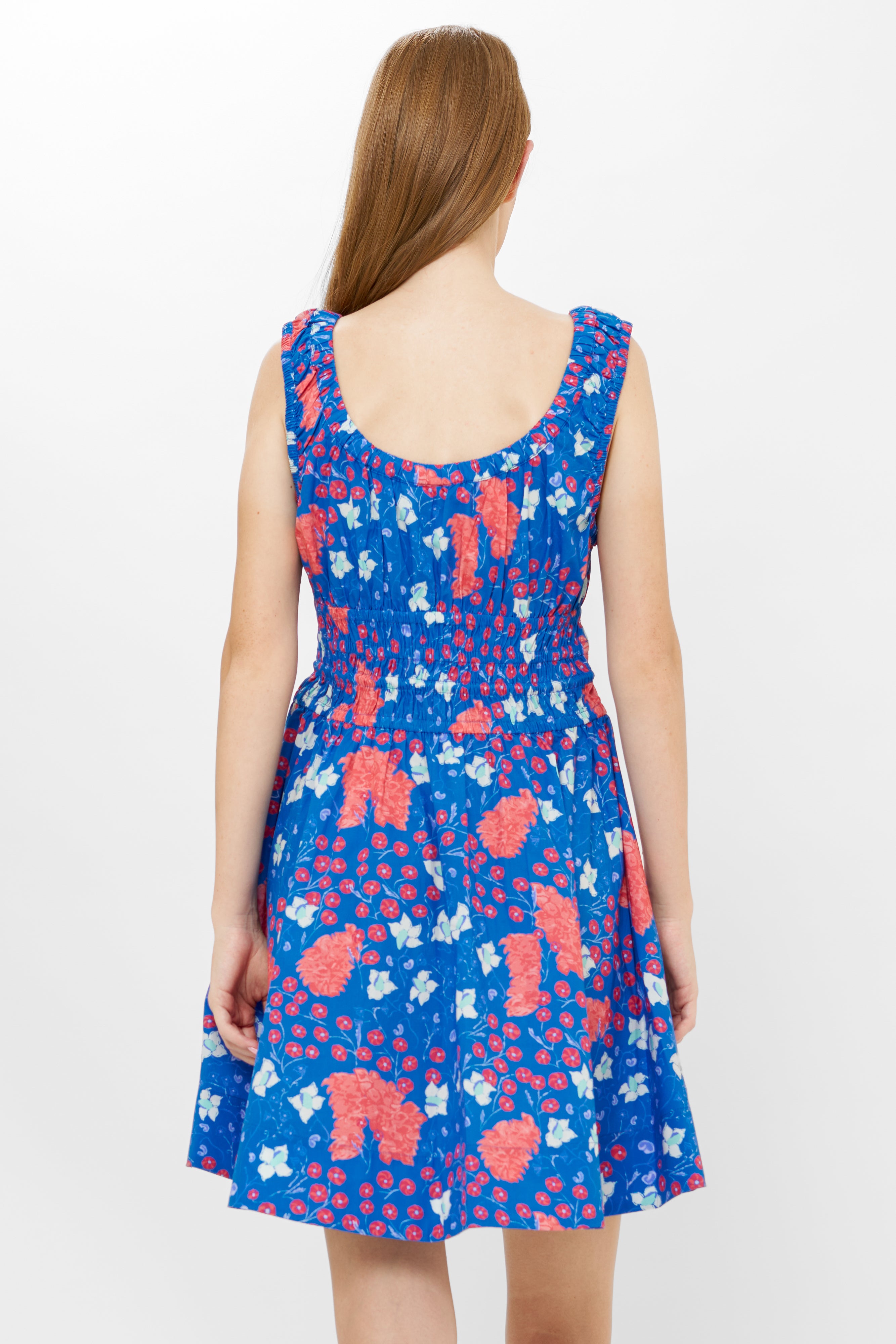 Harper Mini Dress- Fleur Blue