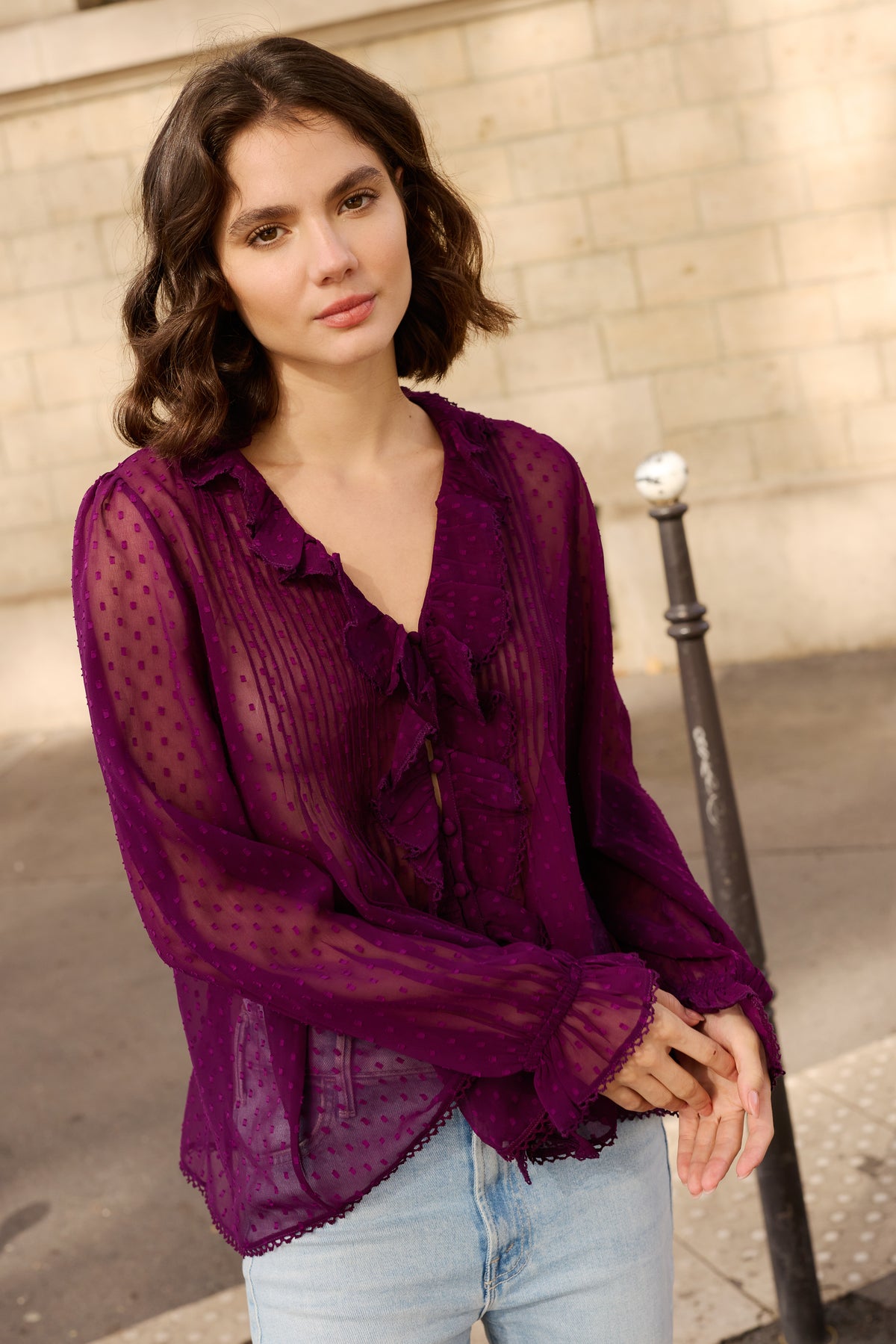 Mila Top- Geneva Plum