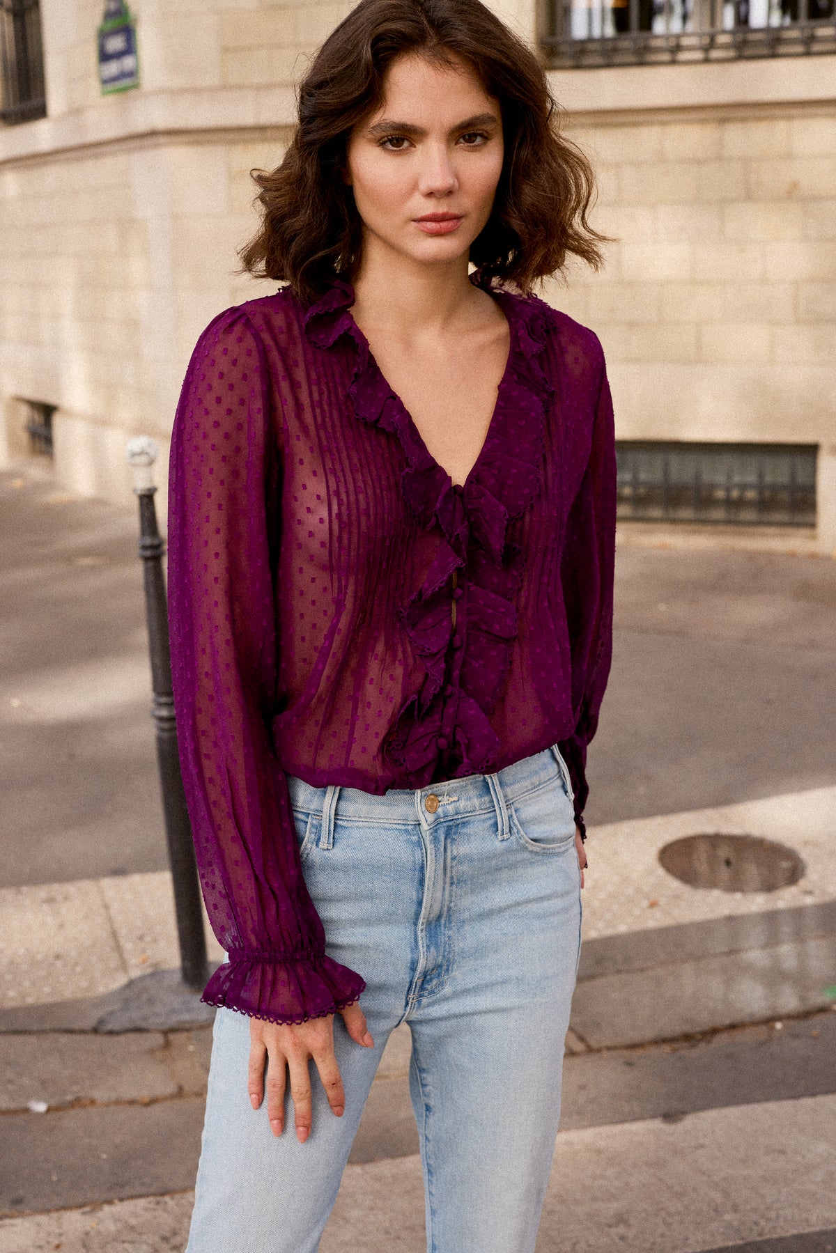 Mila Top- Geneva Plum