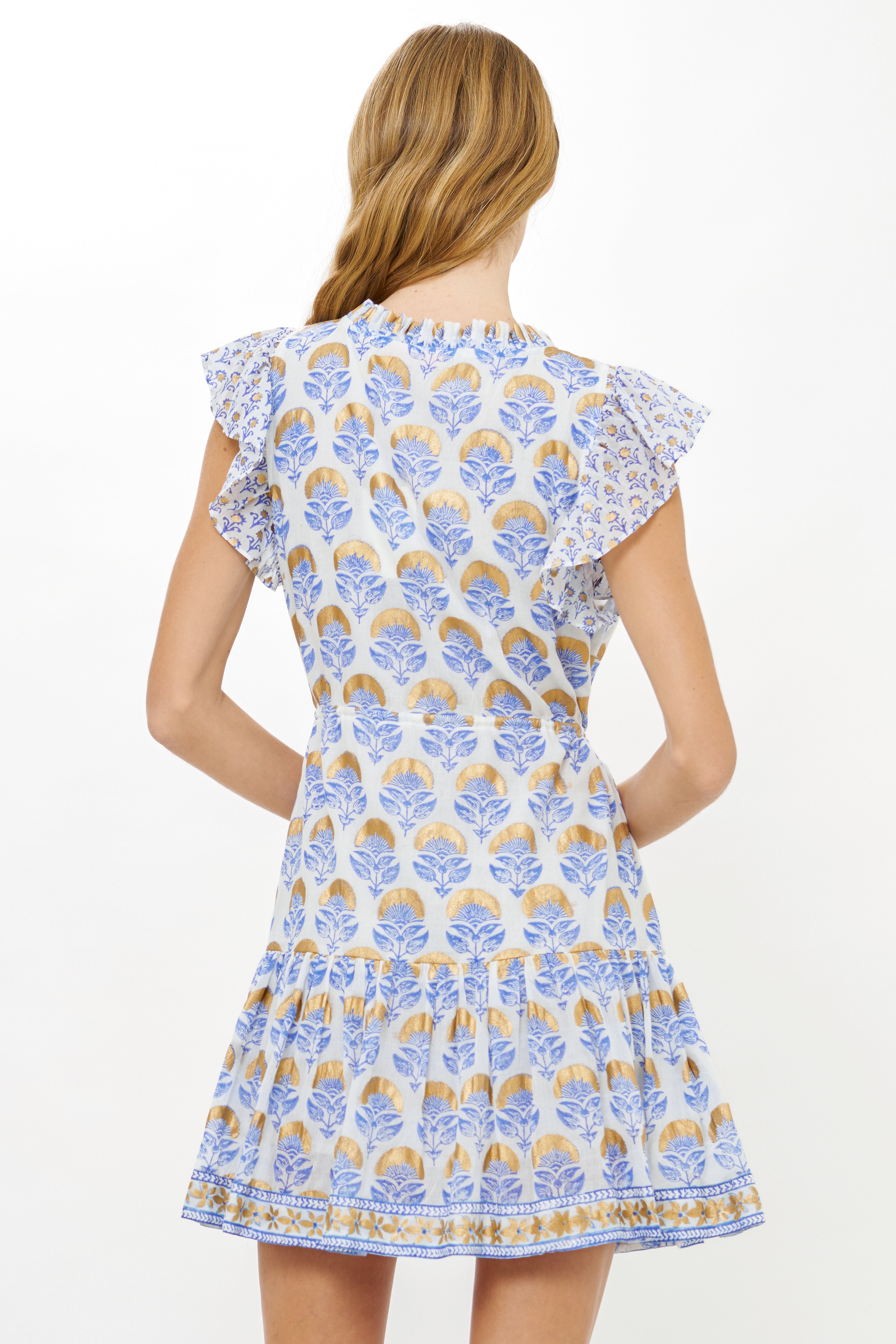 Cinched Flirty Short- Arbor Blue