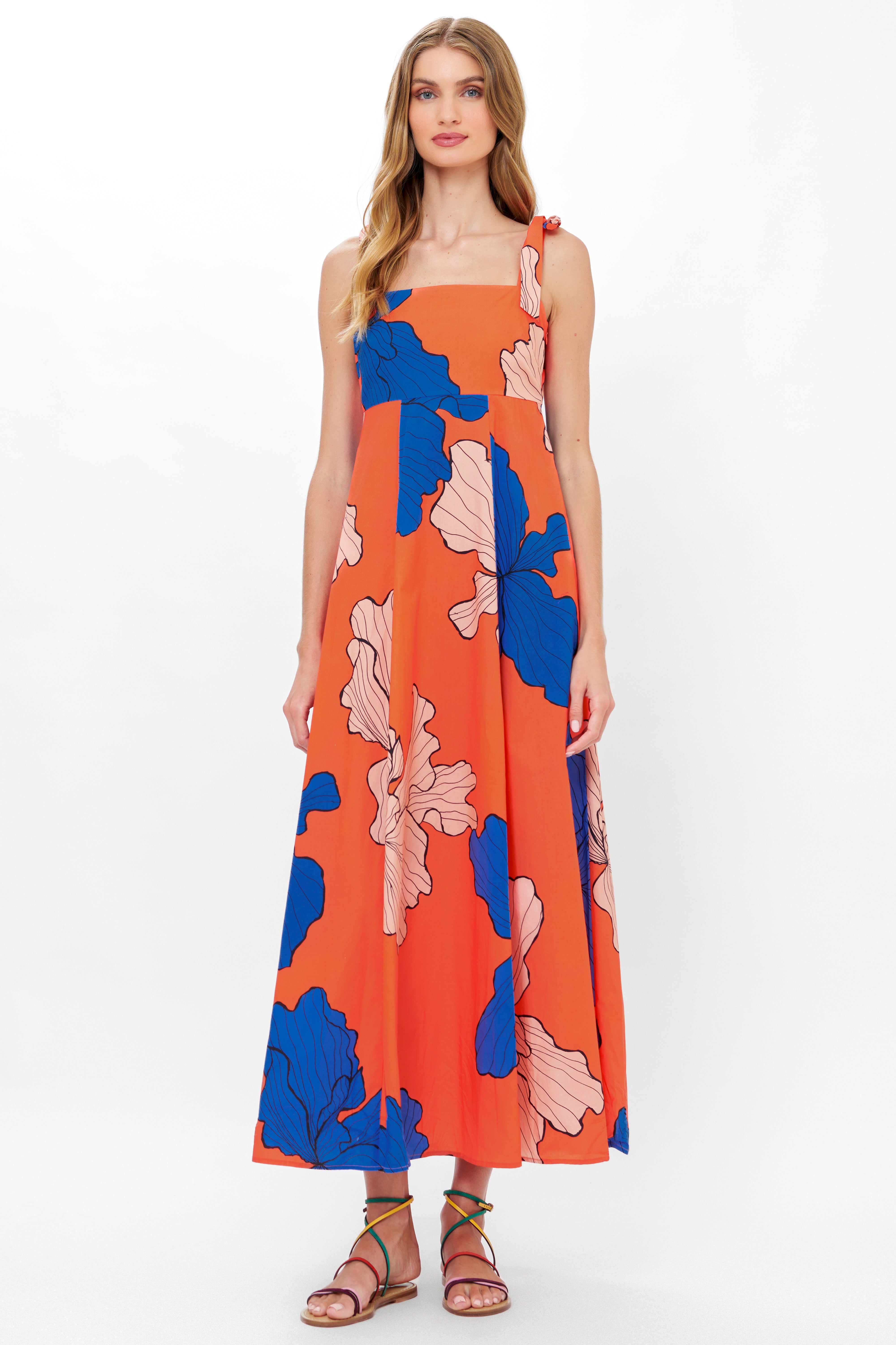 Delilah Dress- Bora Bora Red