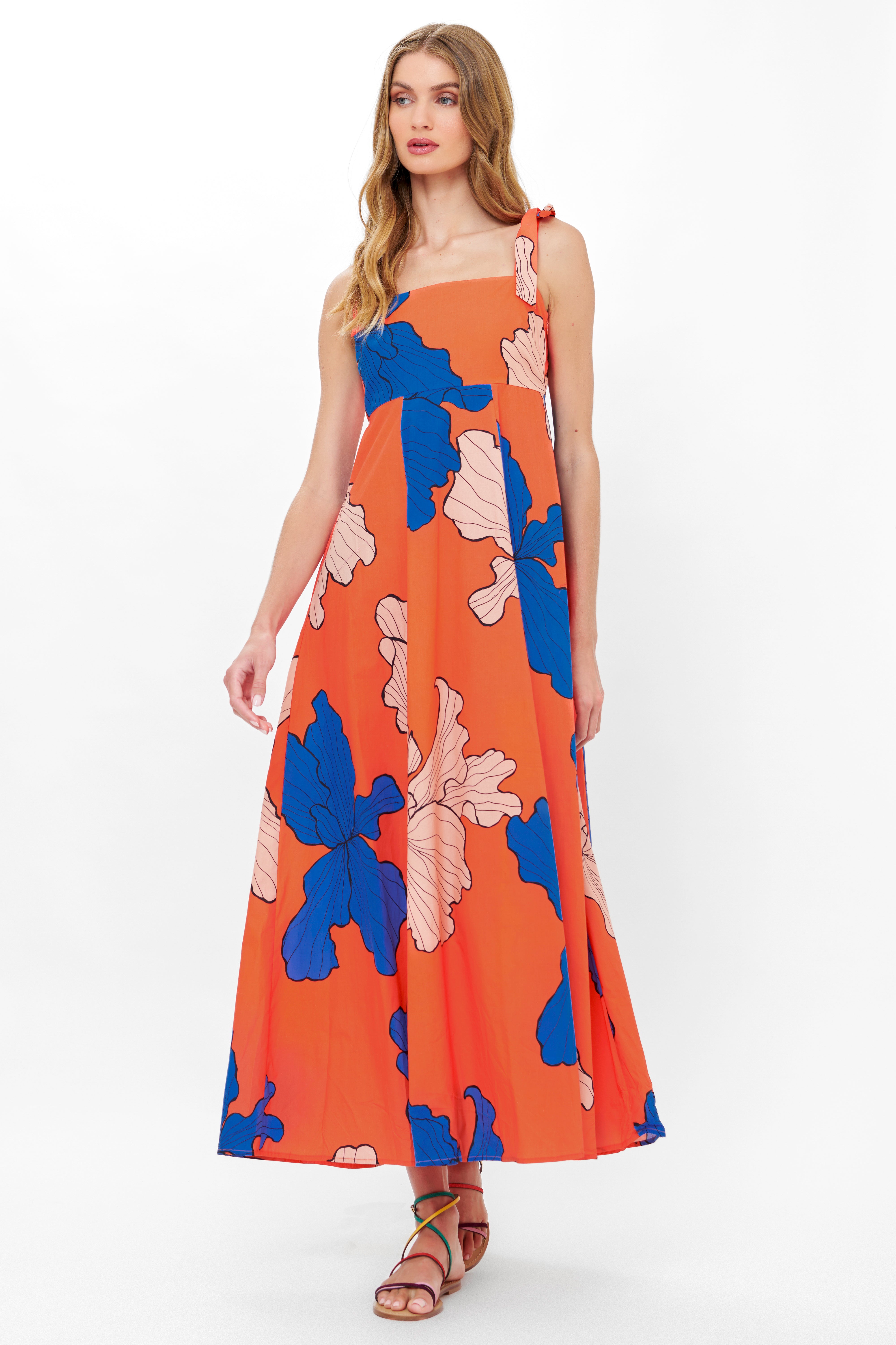 Delilah Dress- Bora Bora Red