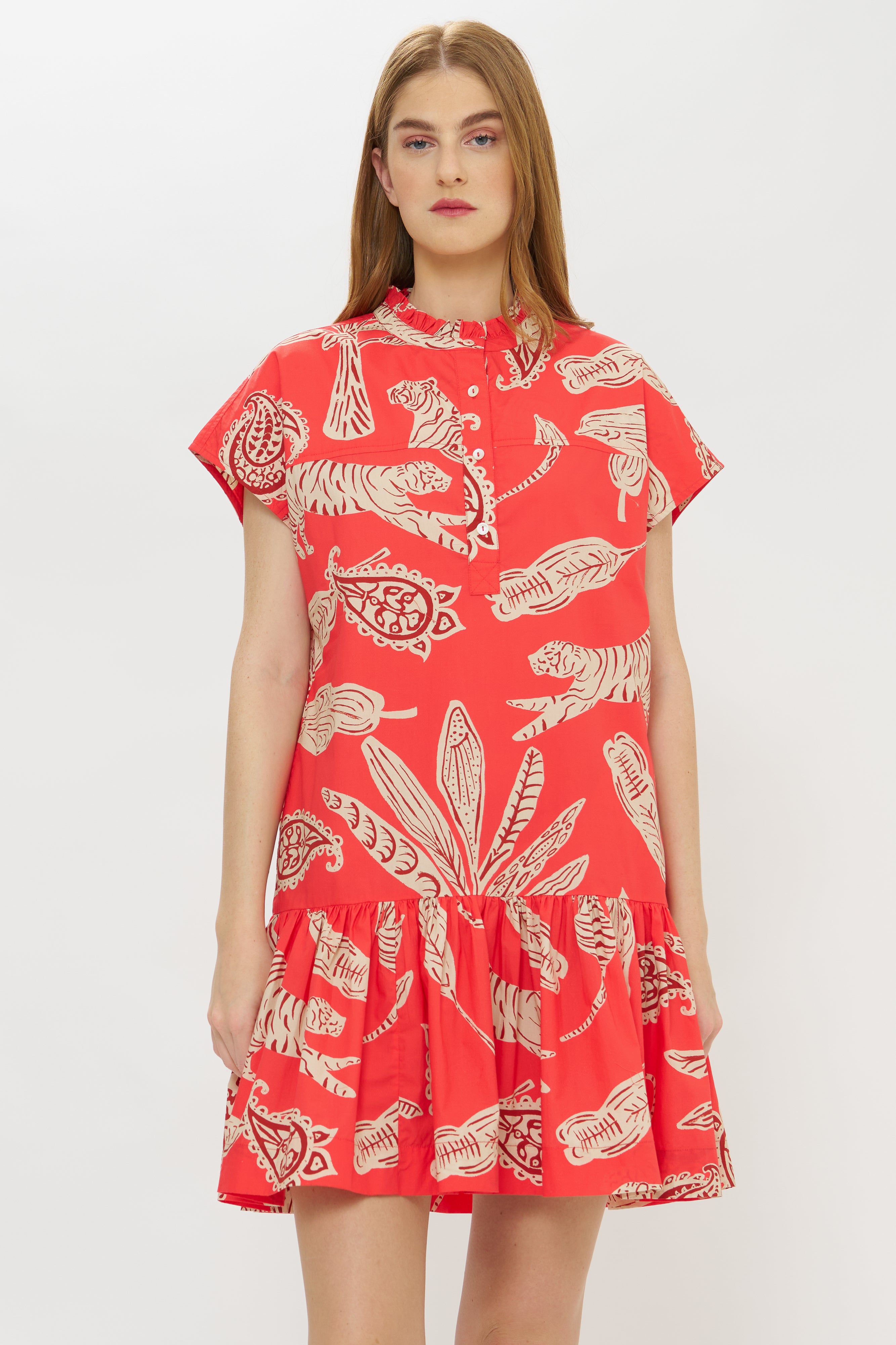 Cap Sleeve Mini- Bengal Brick