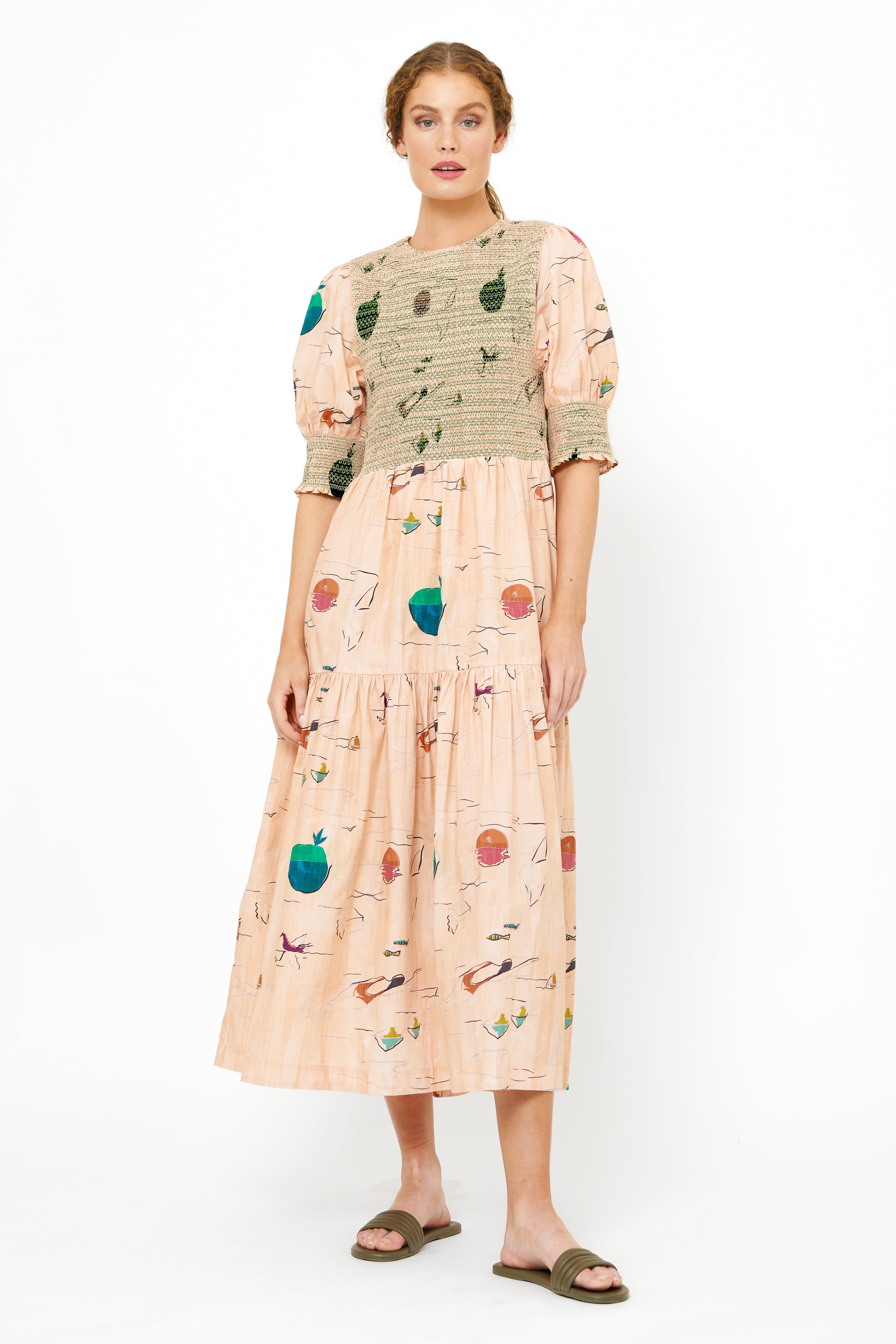 Quinn Dress- Dip Green