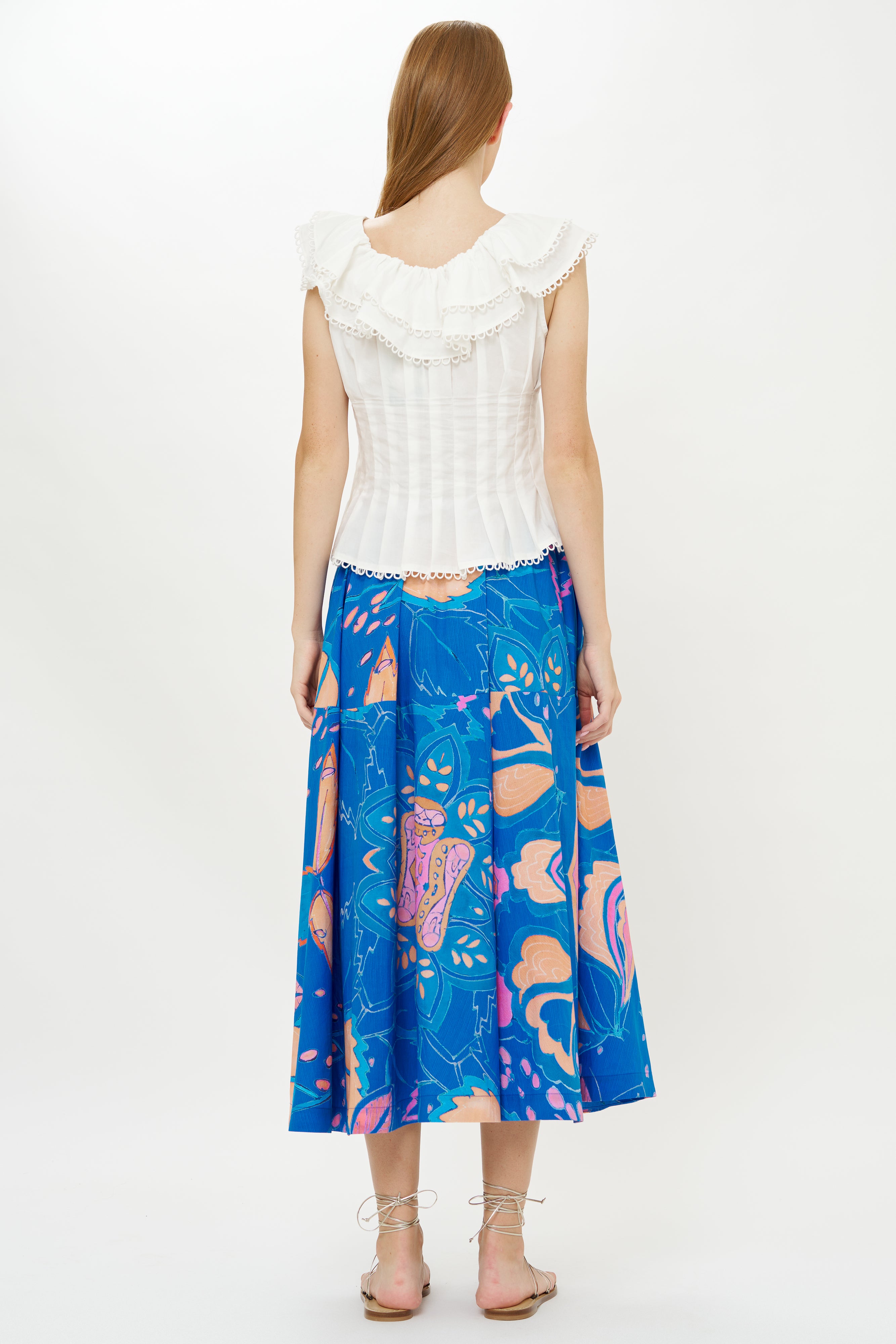 Olivia Skirt- Antico Blue