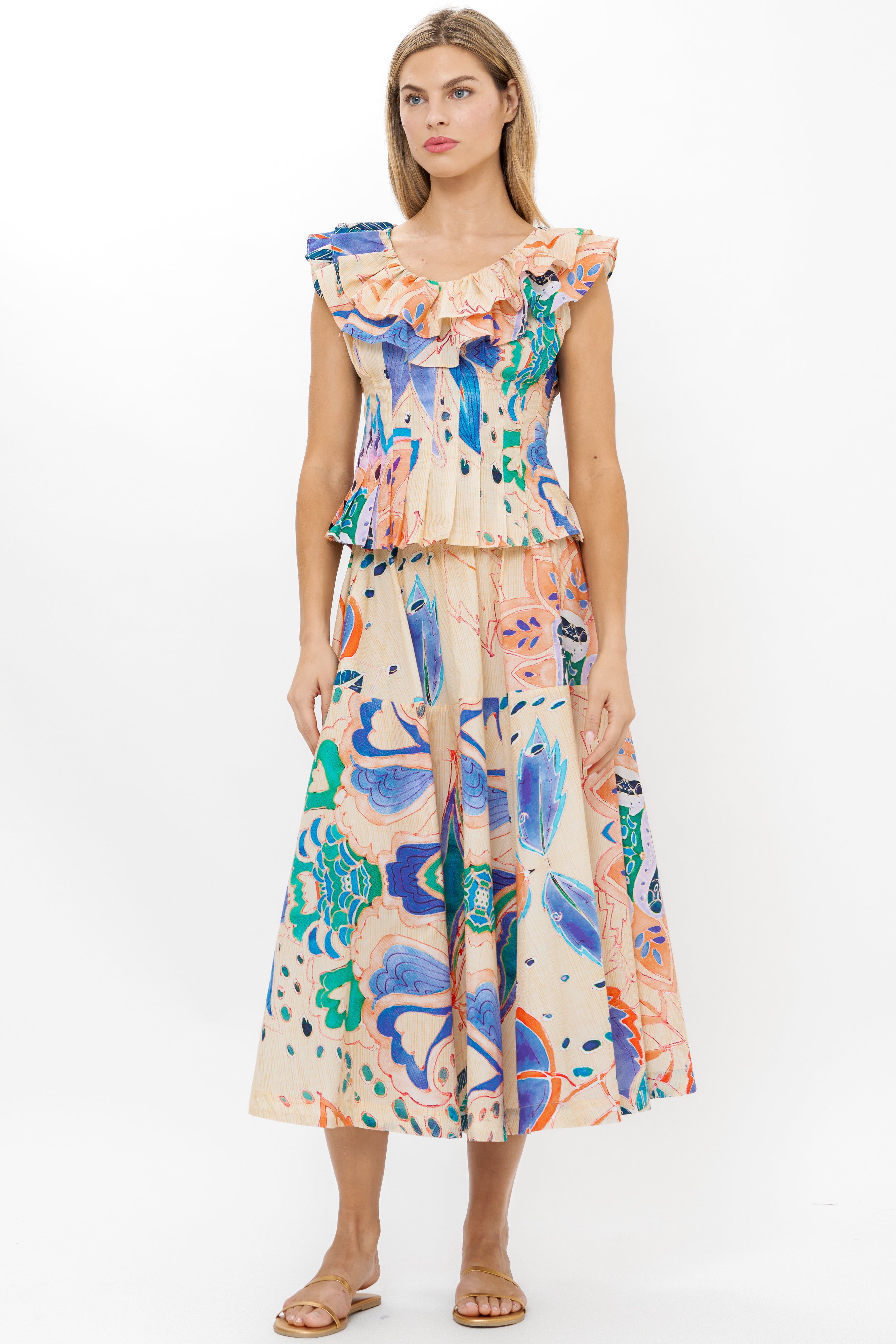 Olivia Skirt- Antico Cream