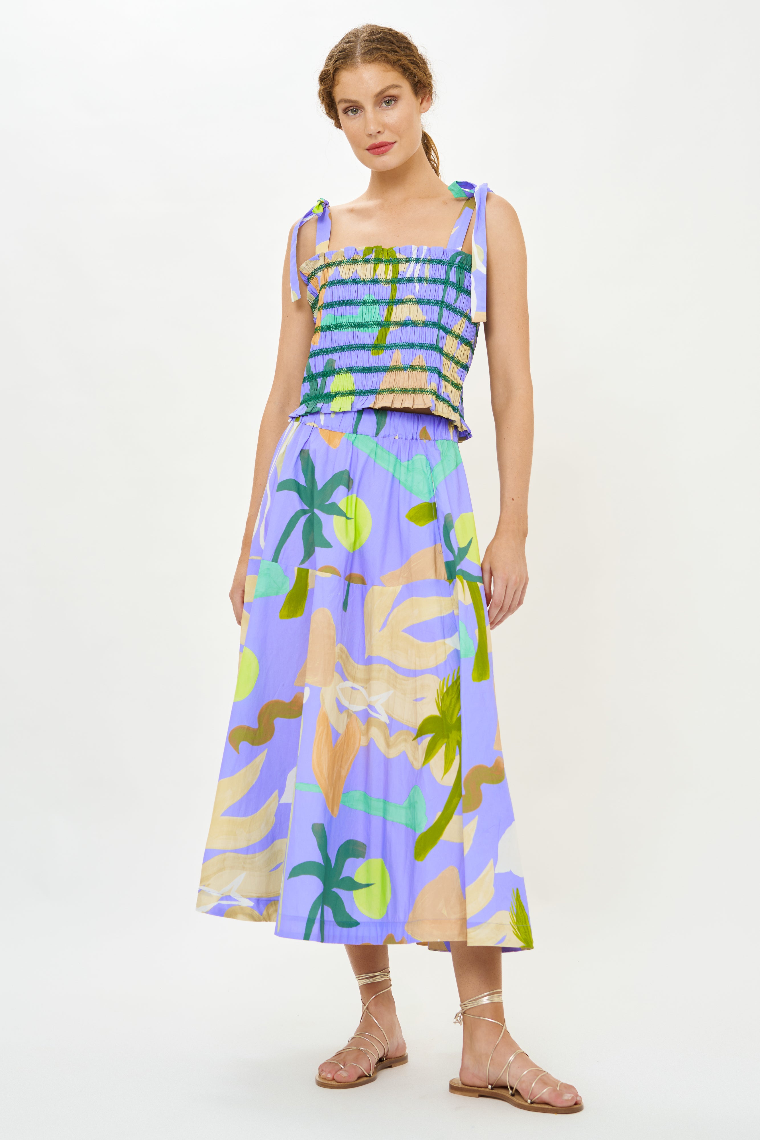 Olivia Skirt- Paradiso Blue