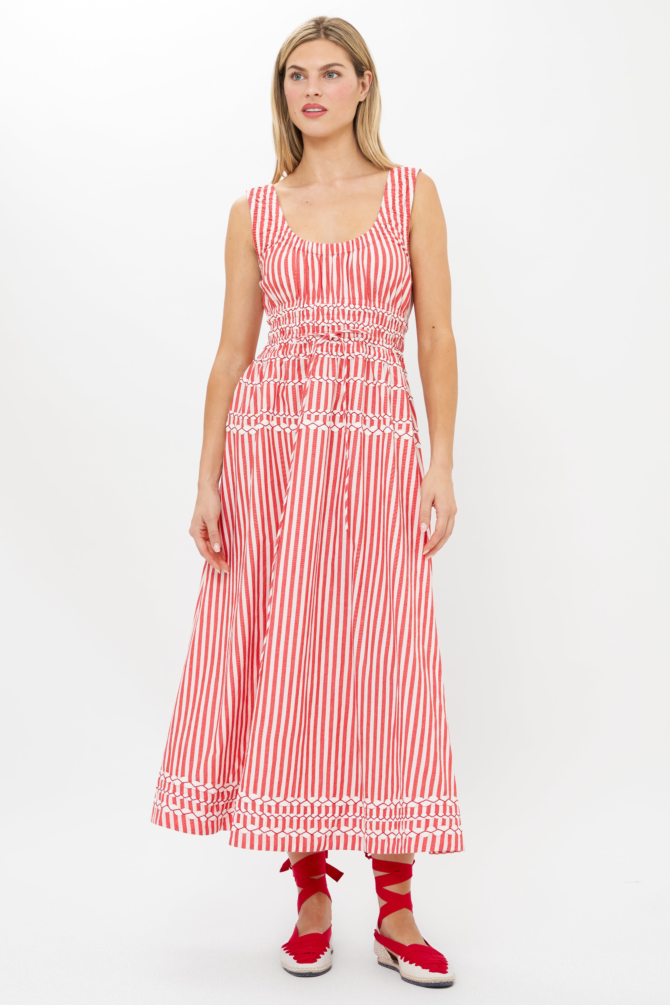 Harper Dress- Sconset Red