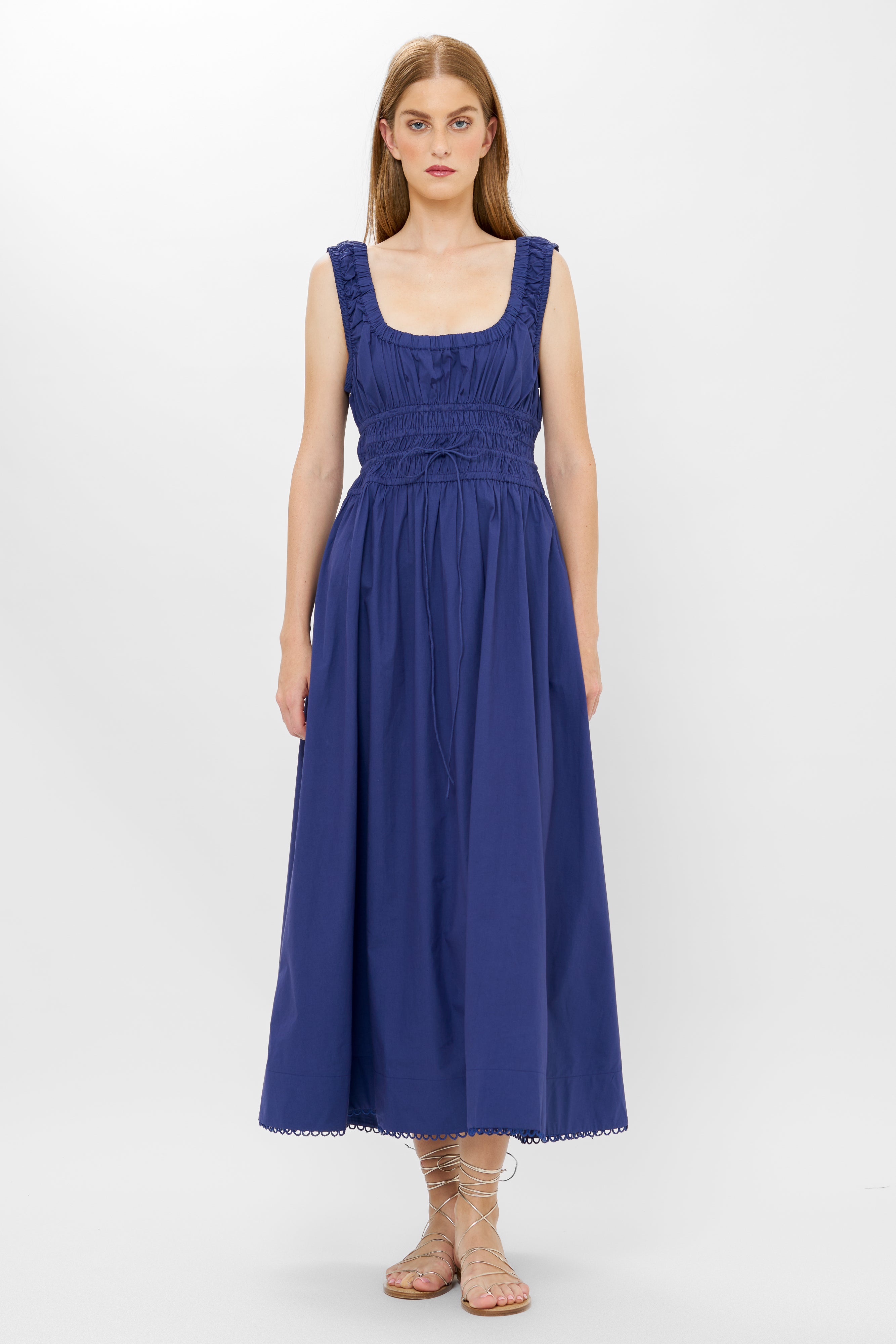 Harper Dress- Tisbury Navy