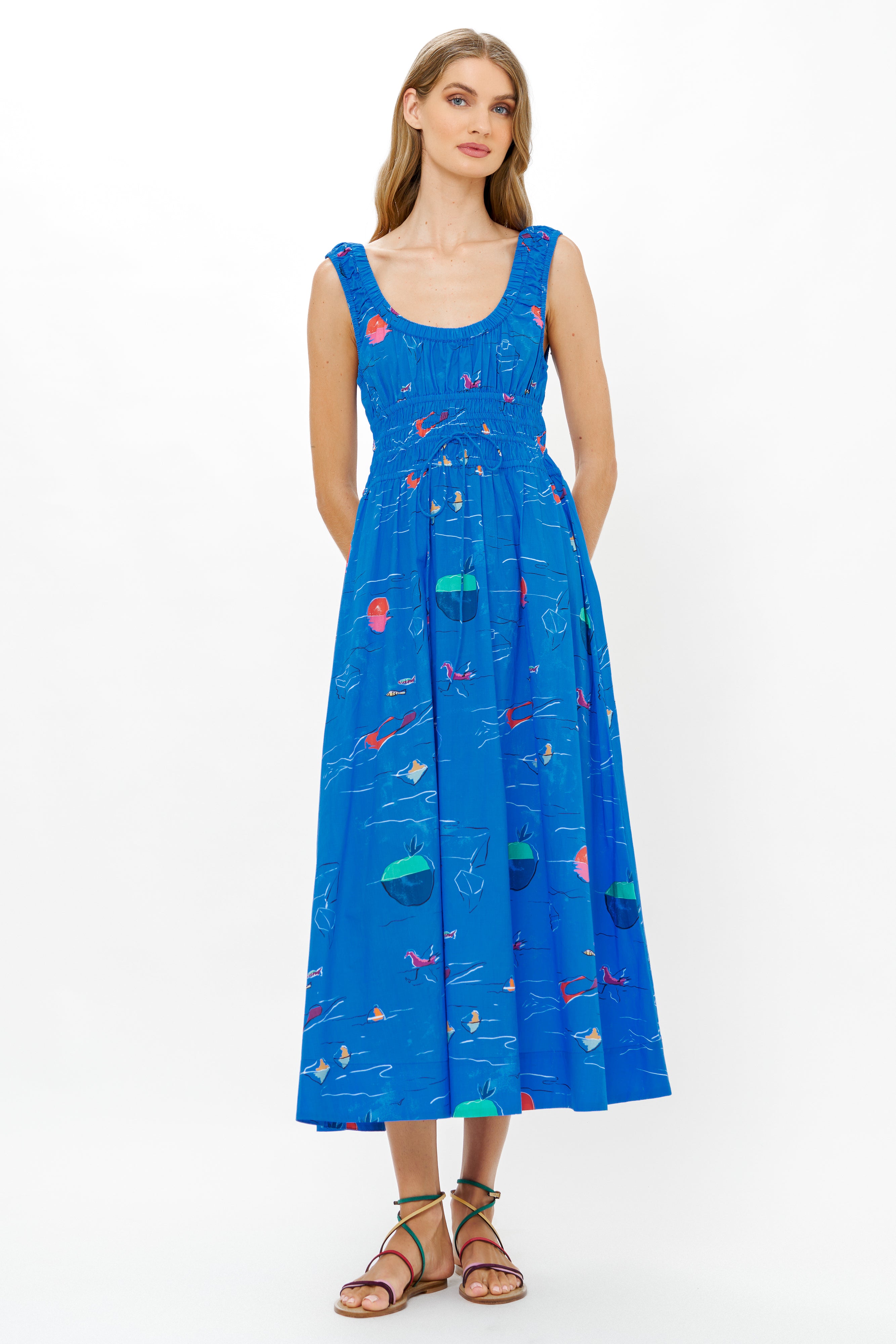 Harper Dress- Dip Blue