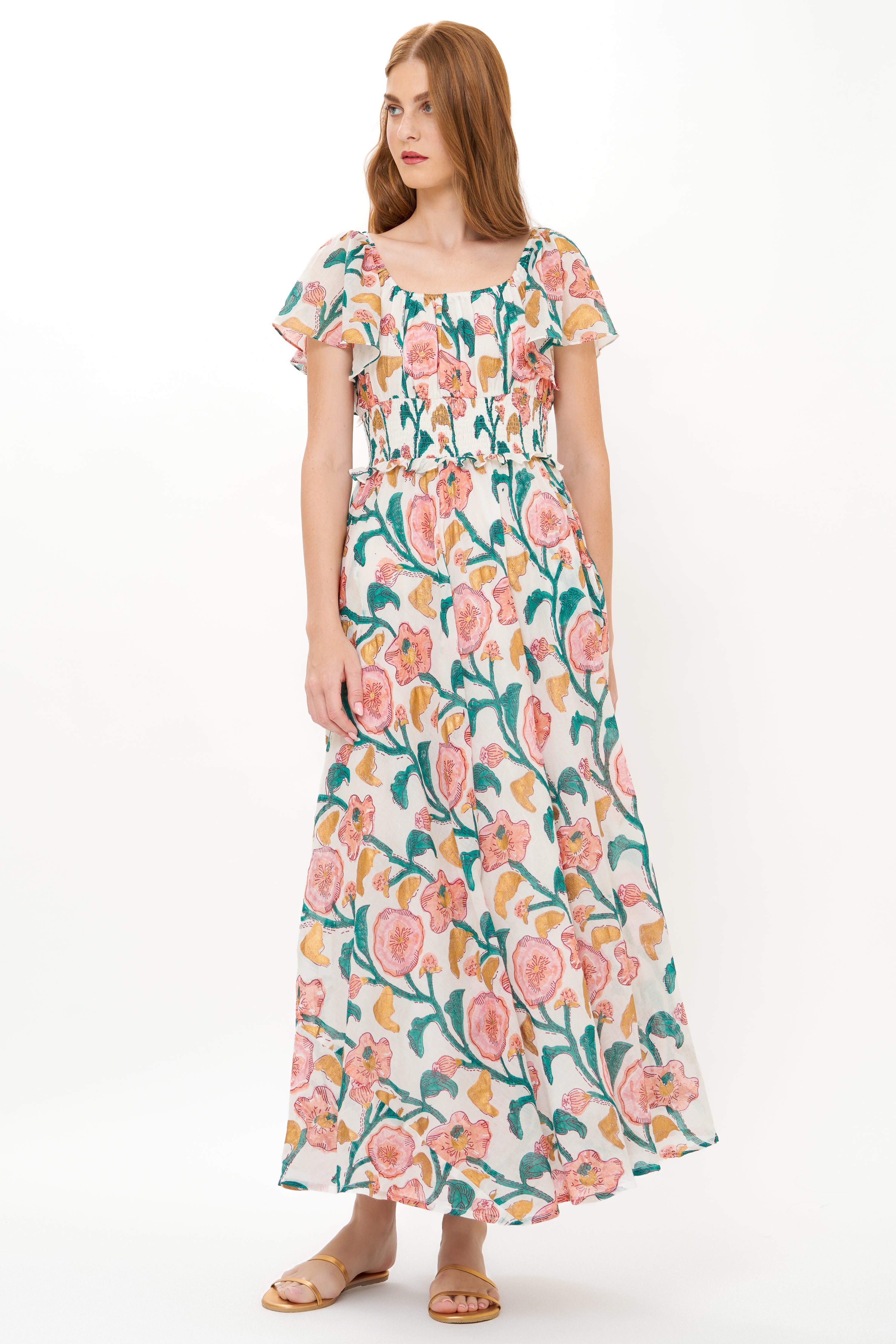 Liliana Dress- Poppy Teal