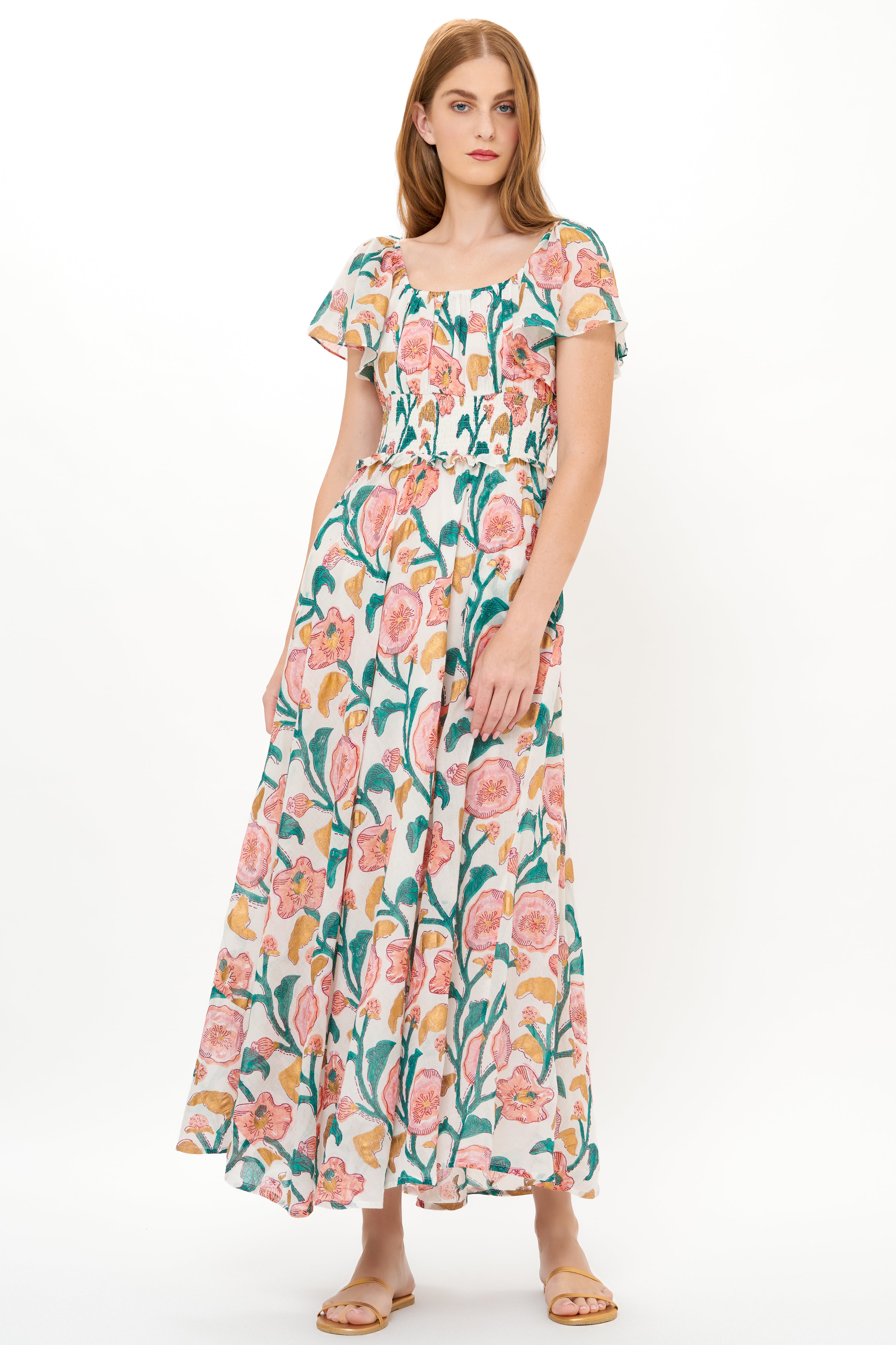 Liliana Dress- Poppy Teal