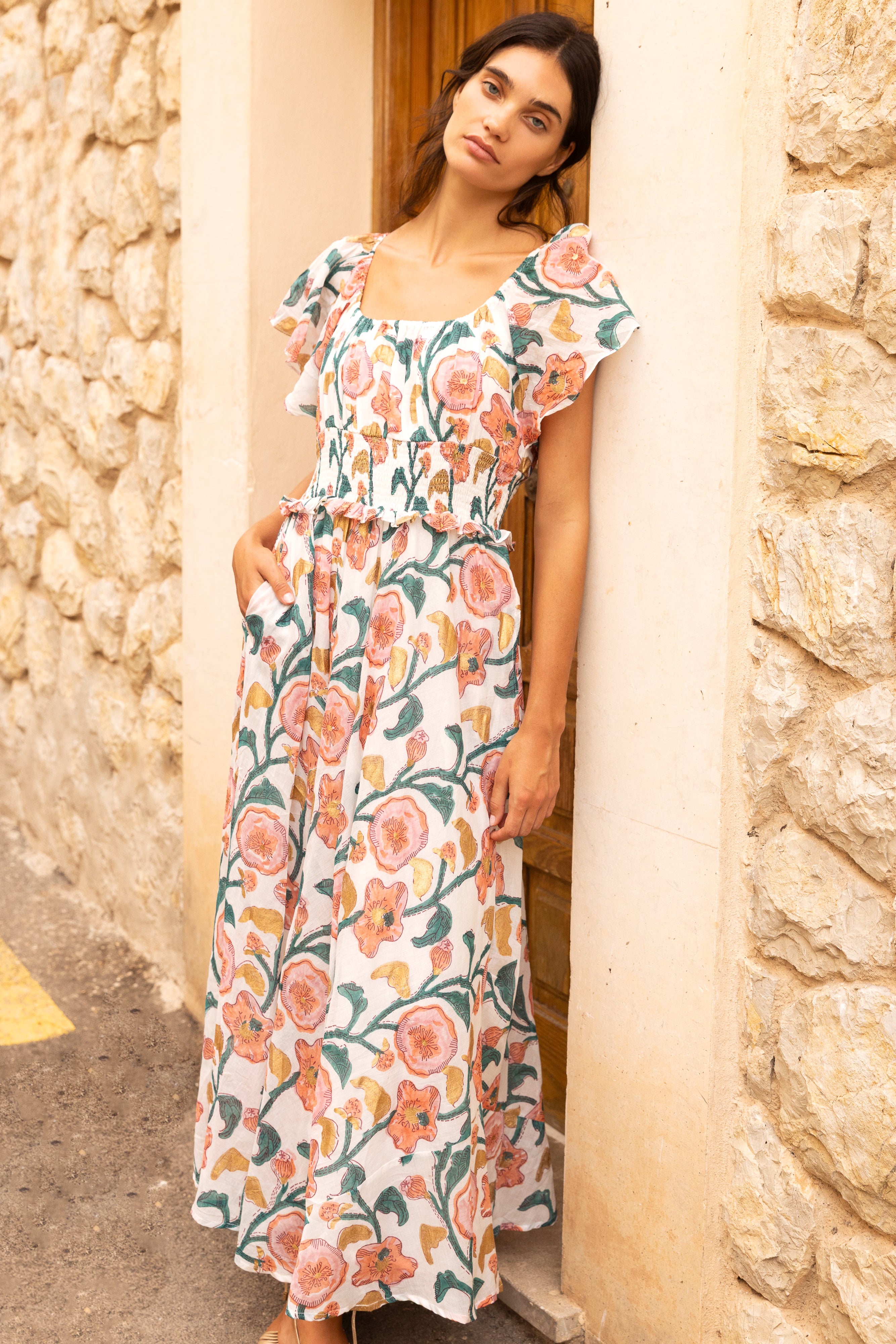 Liliana Dress- Poppy Teal